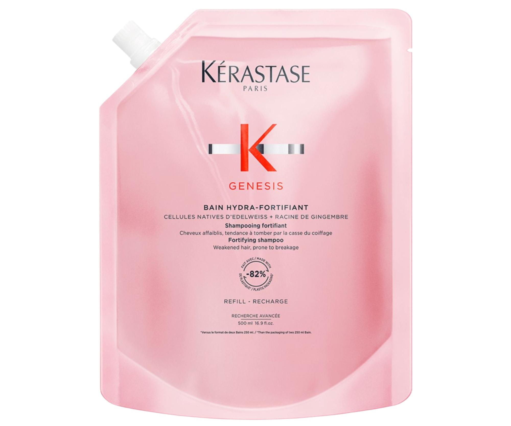 Posilňujúci šampón pre vlasy so sklonom k padaniu Kérastase Genesis Bain Hydra-Fortifiant - 500 ml, náhradná náplň + darček zadarmo