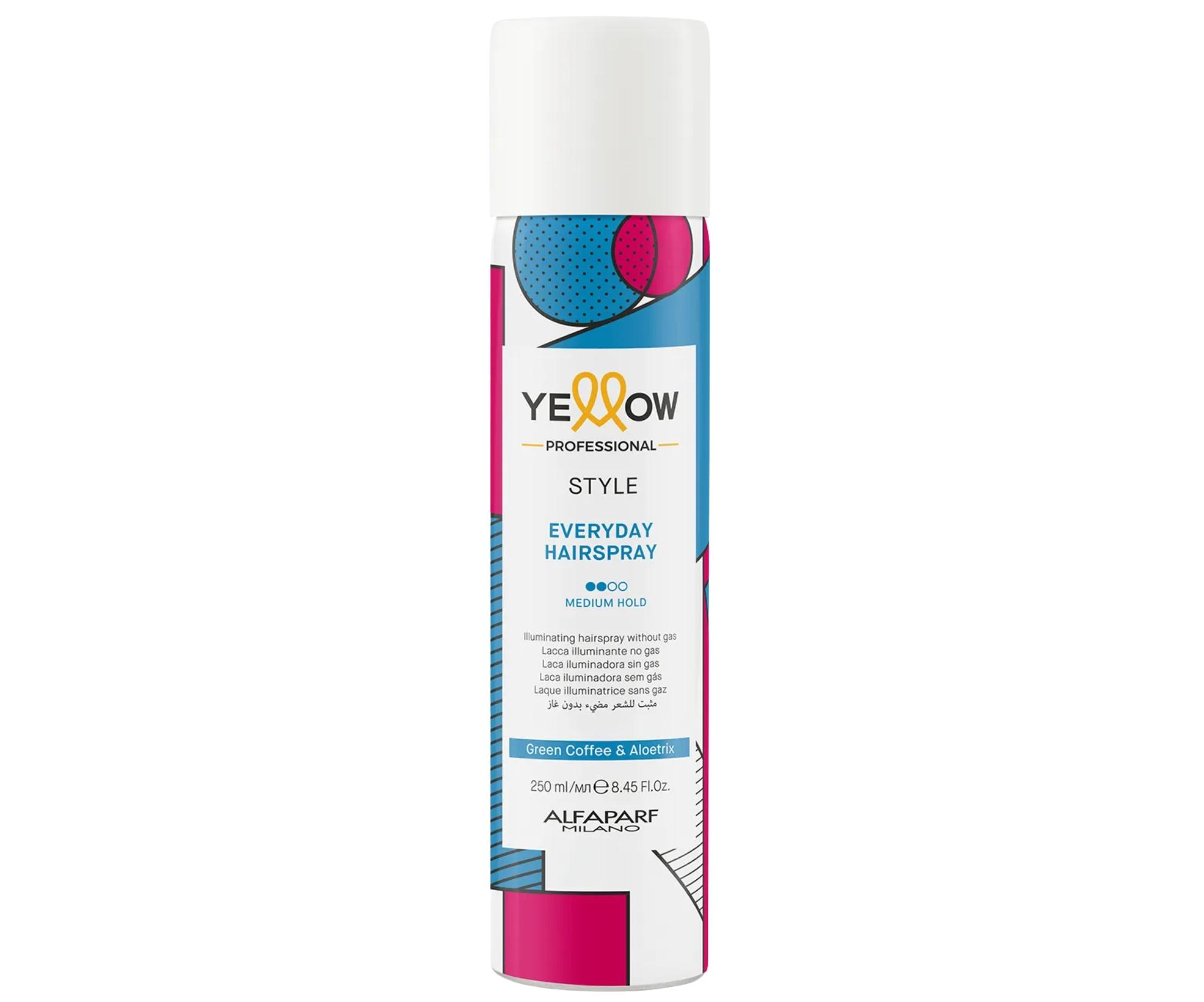 E-shop Lak na vlasy bez aerosólu so strednou fixáciou Yellow Professional Style Everyday Hairspray - 250 ml + darček zadarmo