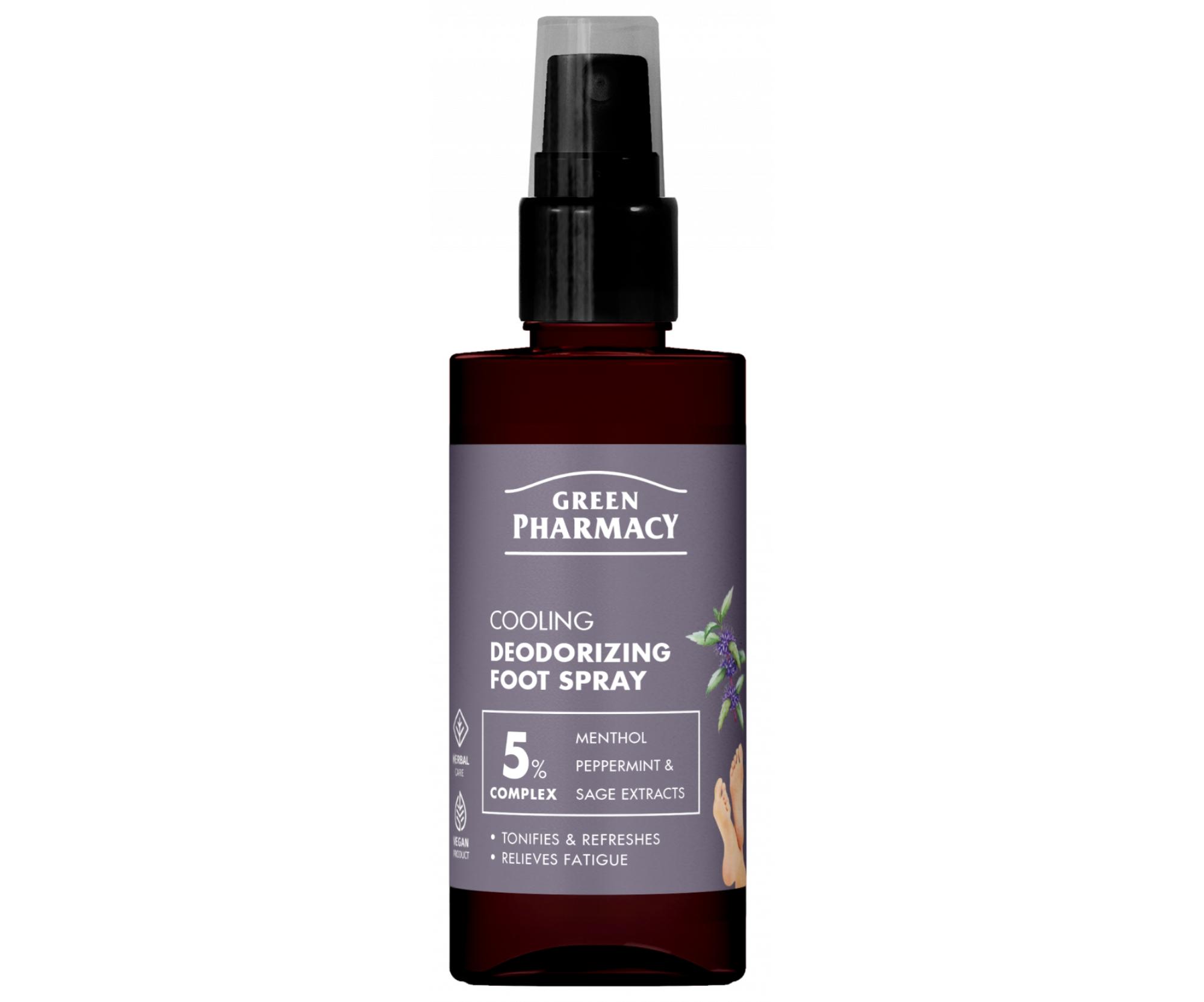 E-shop Chladiaci deodorant na chodidlá Green Pharmacy Cooling Deodorizing Foot Spray - 150 ml