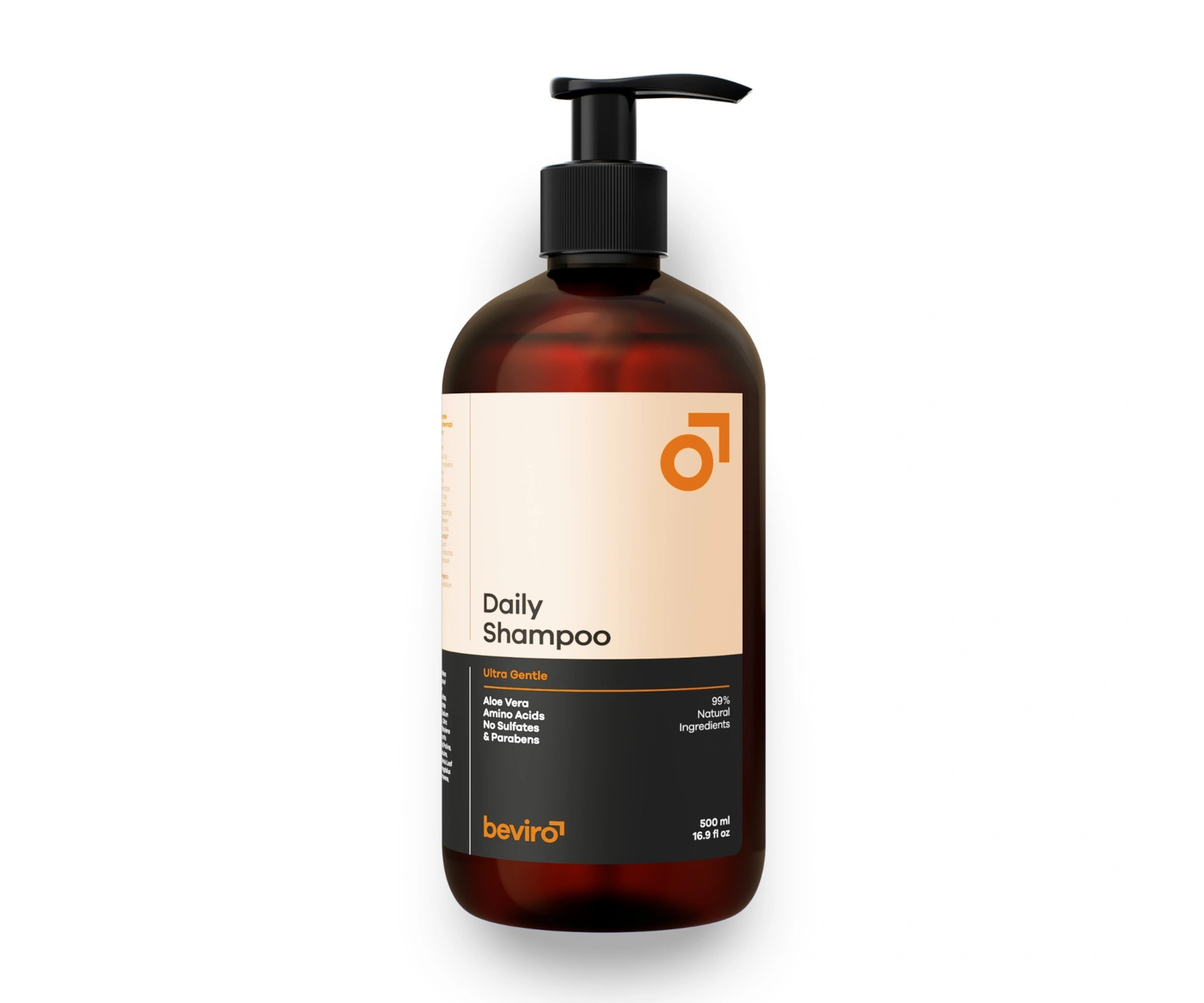 E-shop Prírodný šampón na vlasy pre denné použitie Beviro Daily Shampoo - 500 ml (BV317) + darček zadarmo