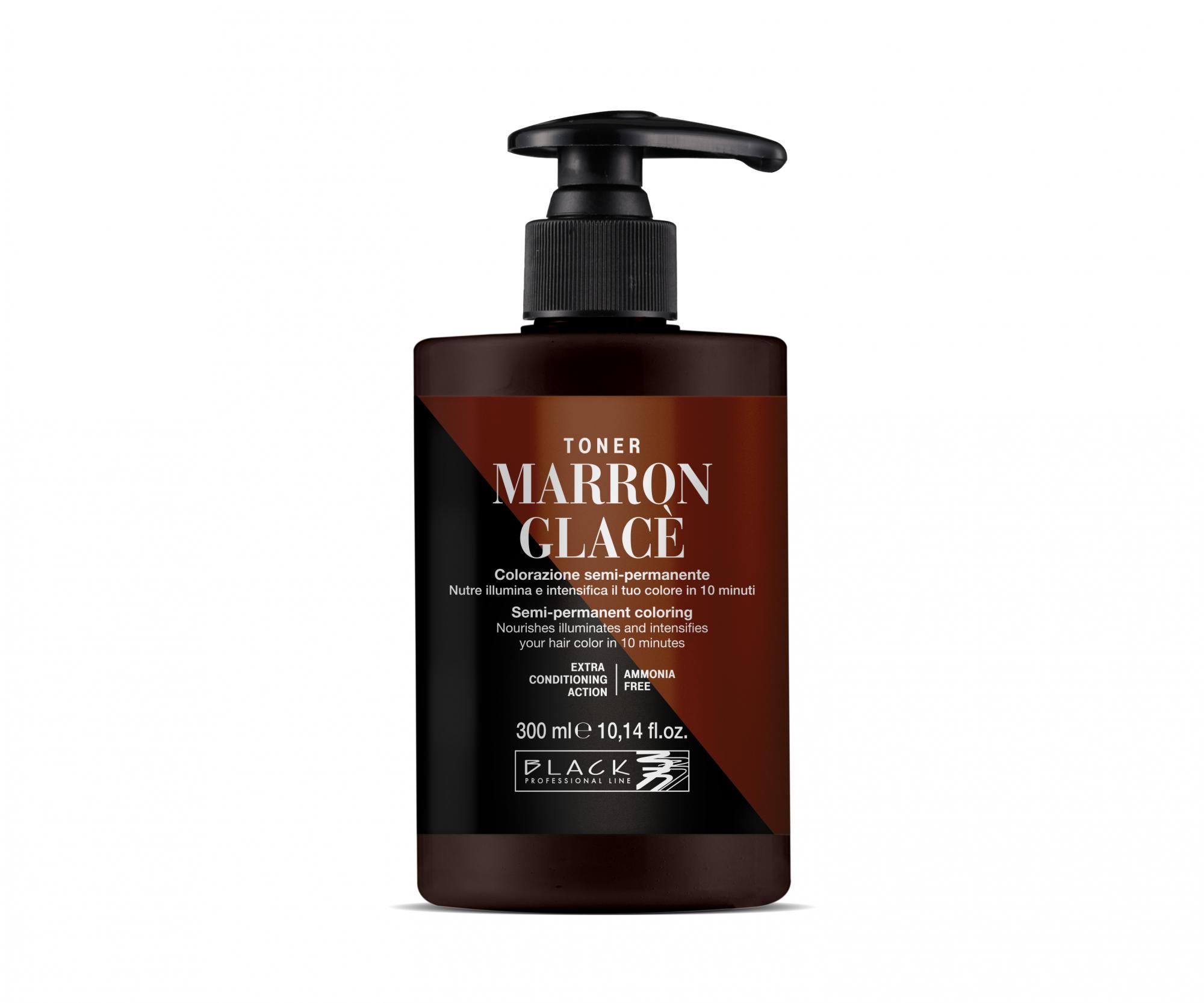 E-shop Farebný toner na vlasy Black Professional Crazy Toner - Marron Glacé (gaštanový) (154020) + darček zadarmo