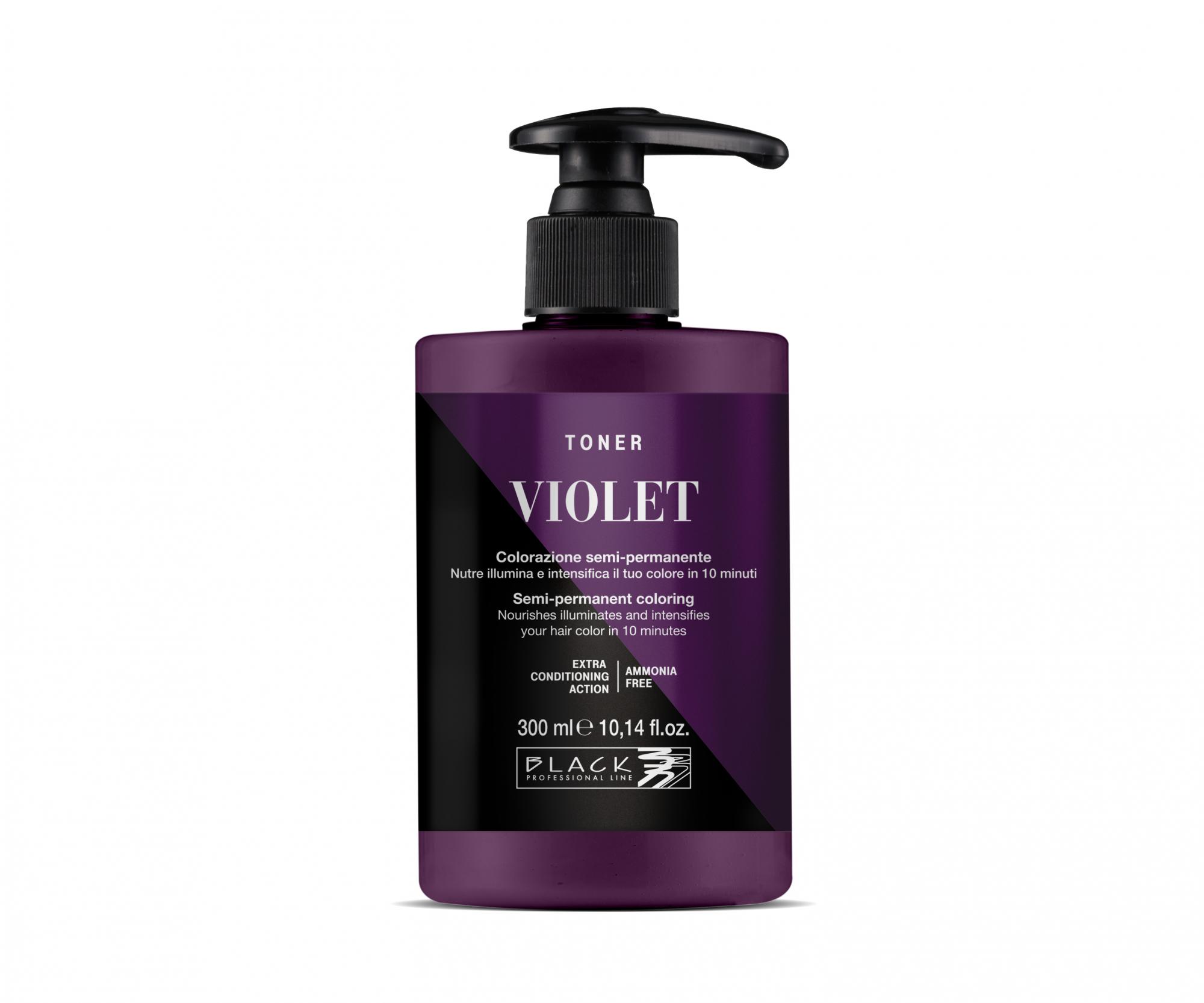E-shop Farebný toner na vlasy Black Professional Crazy Toner - Violet (fialový) (154028) + darček zadarmo
