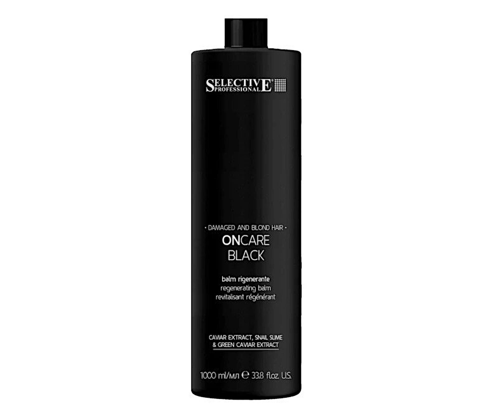 E-shop Regeneračný balzam pre poškodené vlasy Selective Professional OnCare Black Regenerating Balm - 1000 ml + darček zadarmo