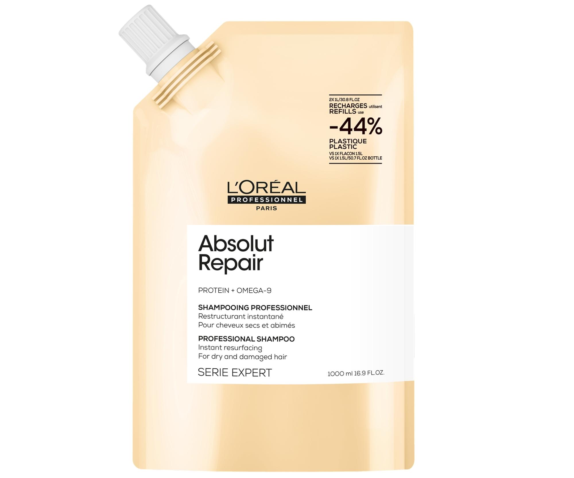 E-shop Šampón pre suché a poškodené vlasy Loréal Professionnel Serie Expert Absolut Repair - 1000 ml, náhradná náplň - L’Oréal Professionnel + darček zadarmo