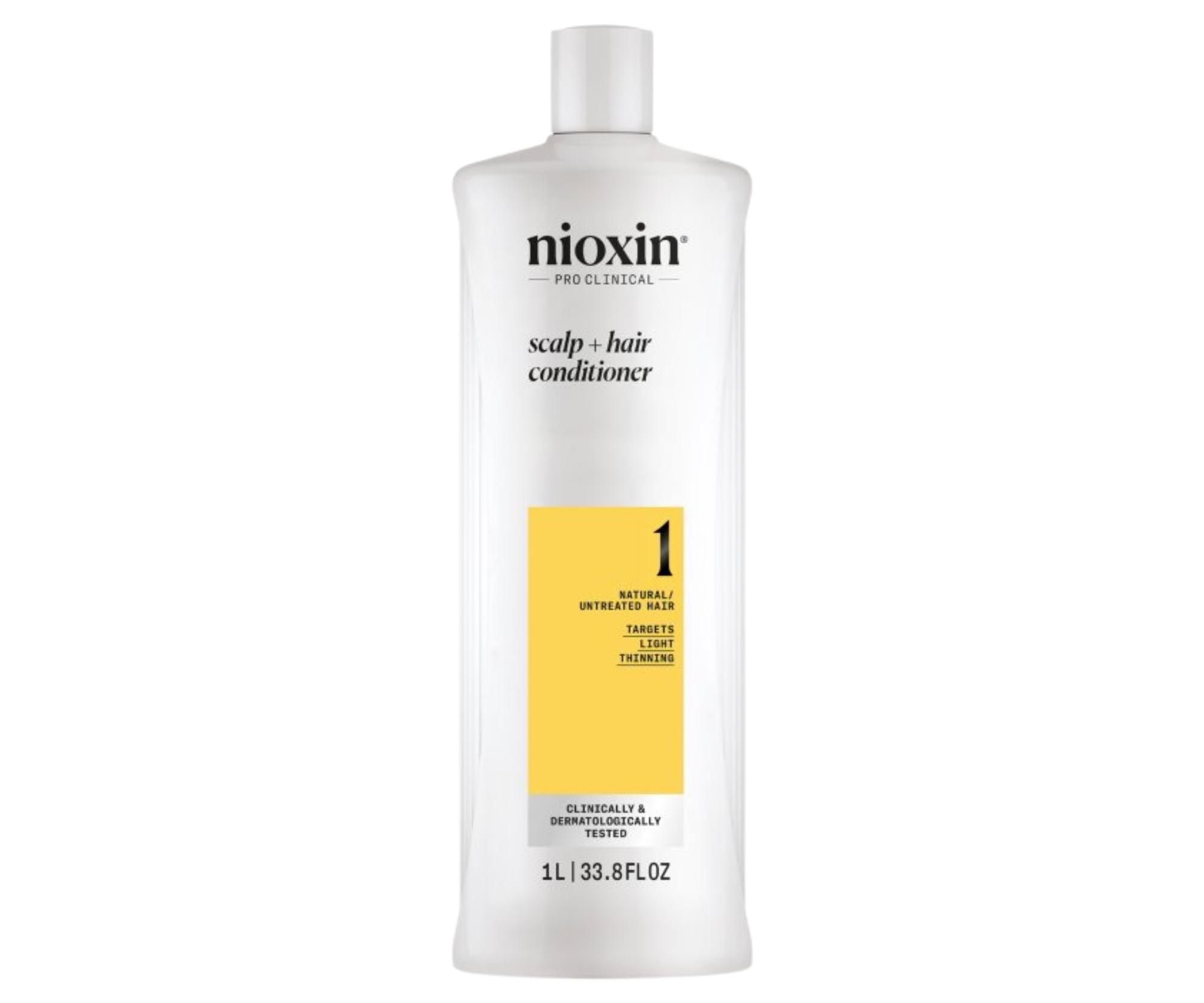 E-shop Kondicionér pre mierne rednúce prírodné vlasy Nioxin System 1 Scalp + Hair Conditioner - 1000 ml (99350180131) + darček zadarmo