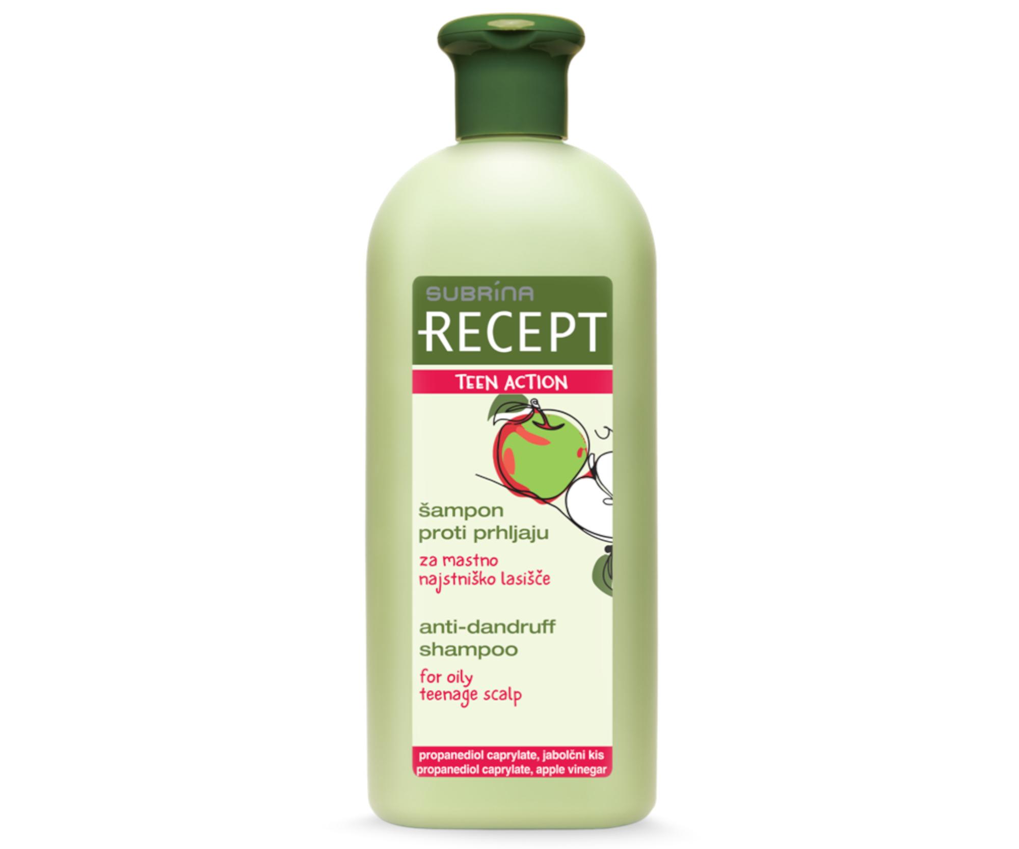 E-shop Šampón proti lupinám pre mastnú pokožku hlavy u dospievajúcich Subrina Recept Teen Action - 400 ml (061133) + darček zadarmo
