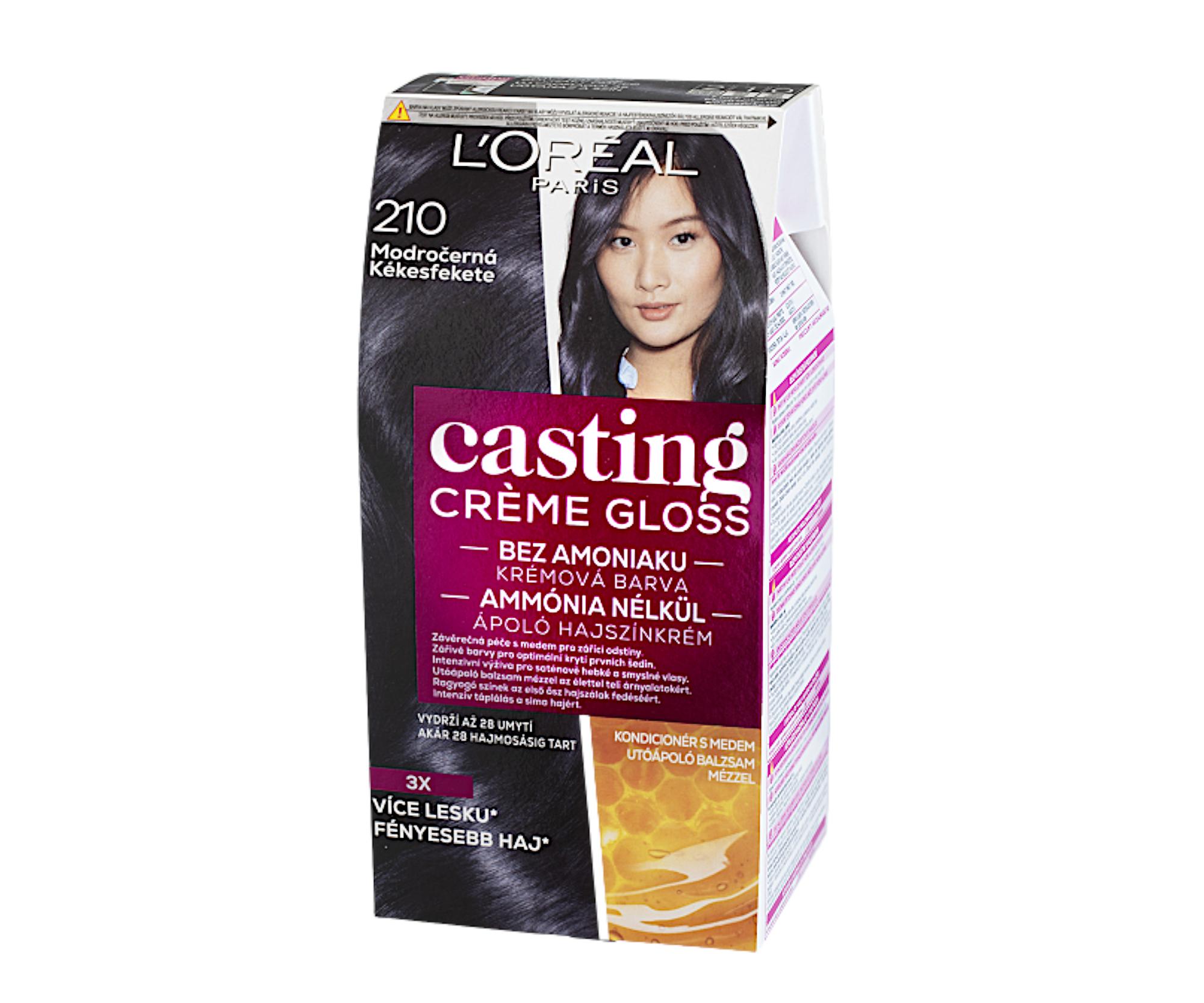 E-shop Preliv bez amoniaku Loréal Casting Créme Gloss - 210 modro-čierna - L’Oréal Paris + darček zadarmo