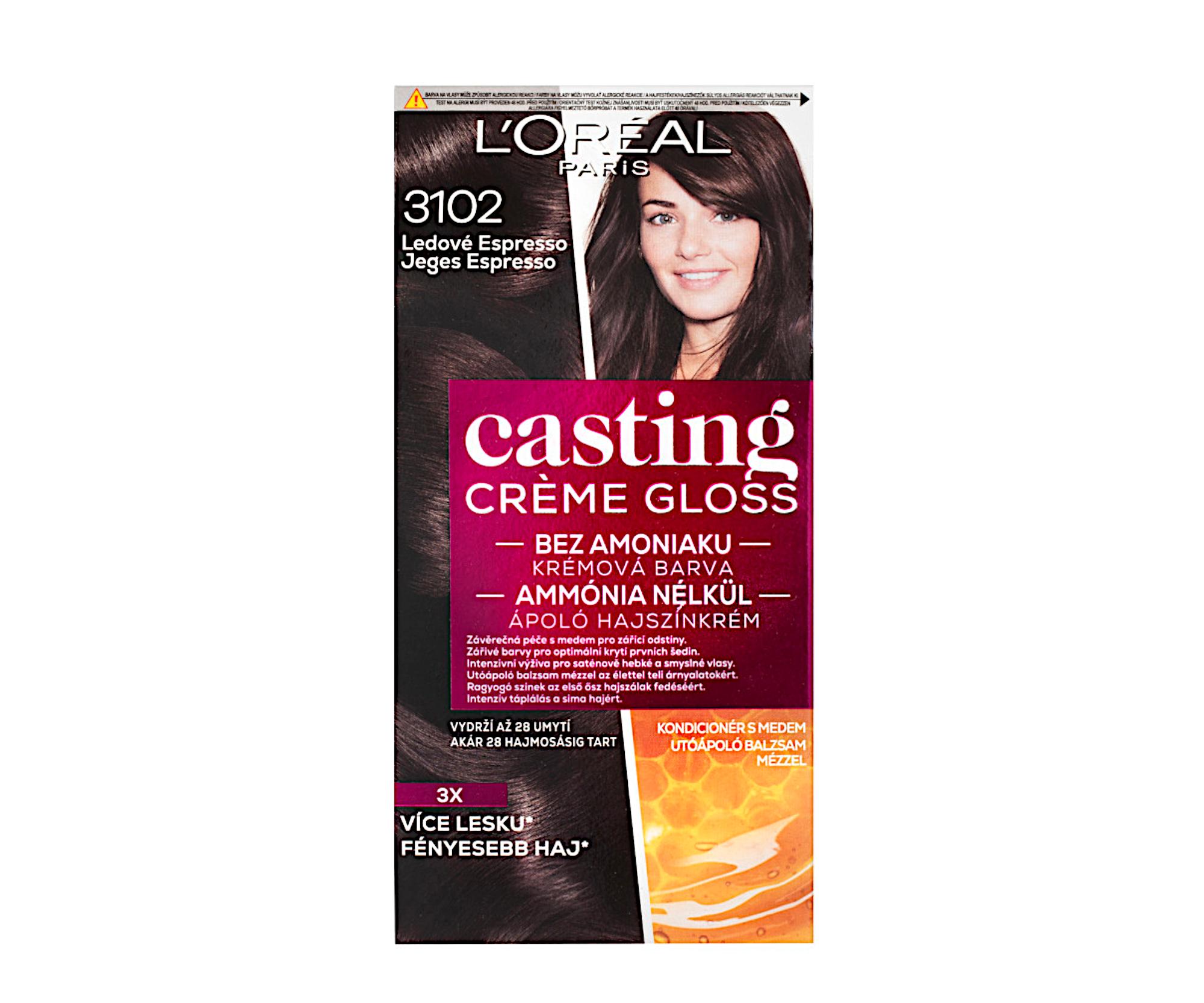 E-shop Preliv bez amoniaku Loréal Casting Créme Gloss - 3102 ľadové espresso - L’Oréal Paris + darček zadarmo