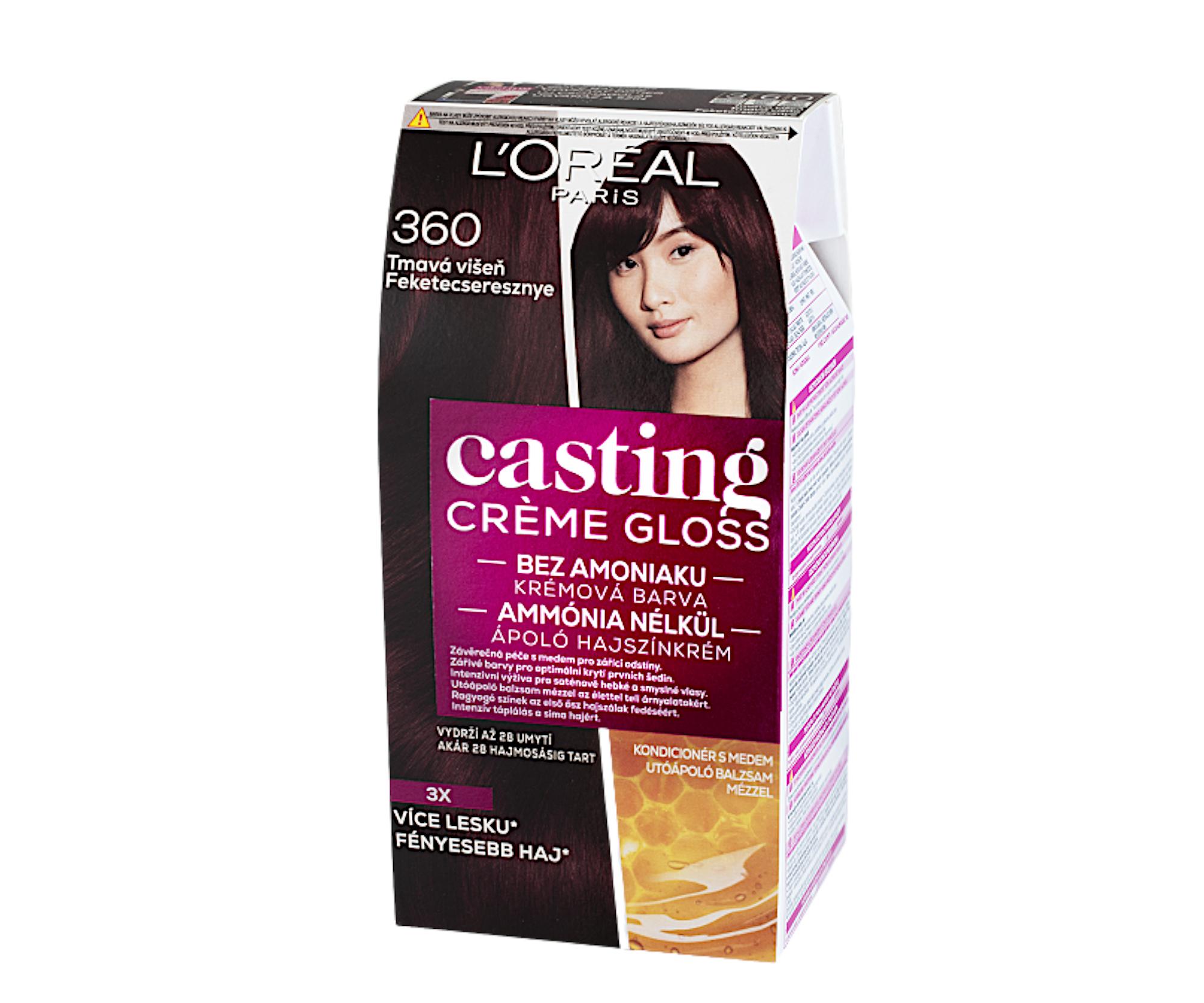 E-shop Preliv bez amoniaku Loréal Casting Créme Gloss - 360 tmavá višňa - L’Oréal Paris + darček zadarmo