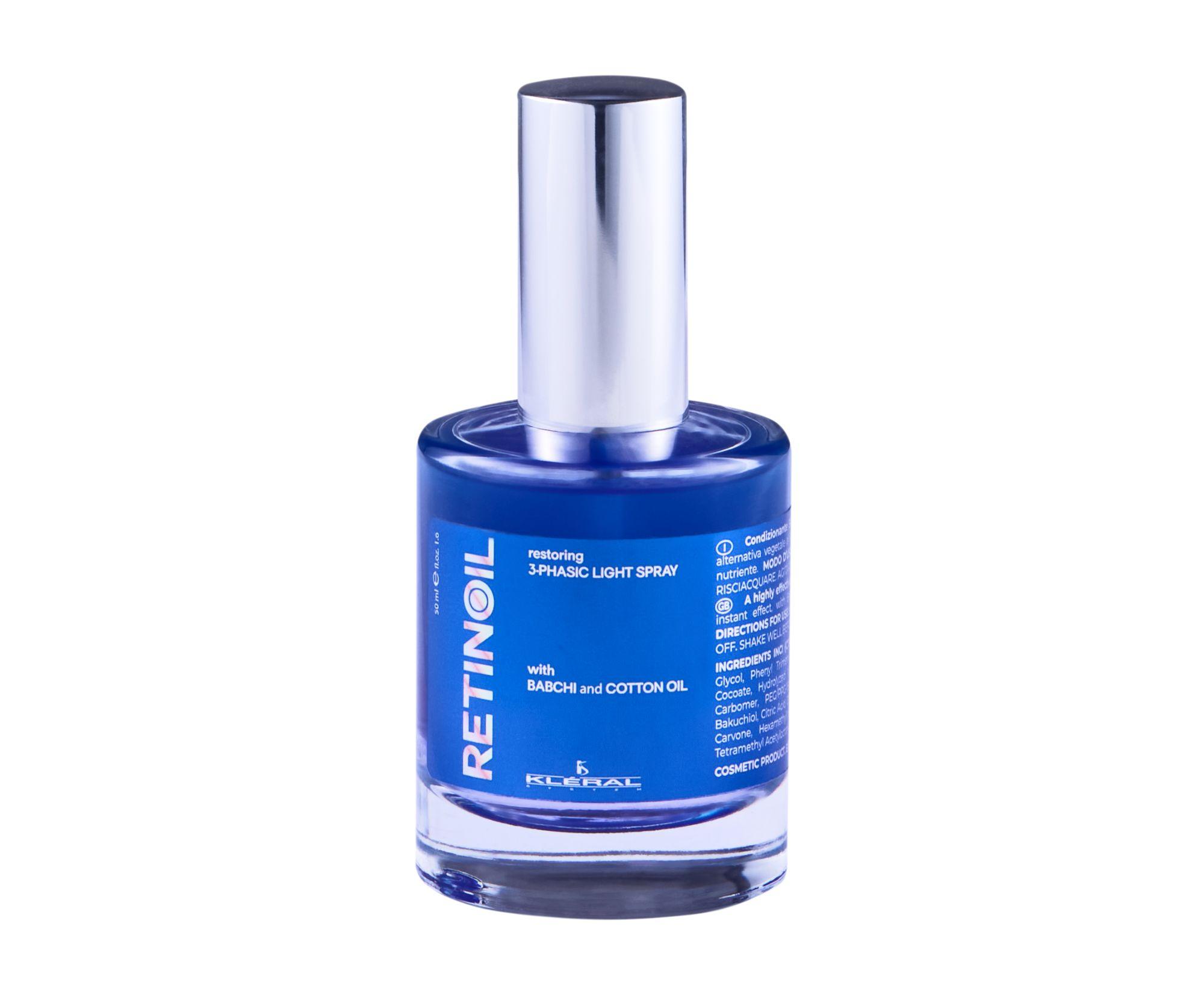 E-shop Bezoplachový obnovujúci sprej pre suché a poškodené vlasy Kléral System Retinoil Restoring 3-Phasic Light Spray - 50 ml + darček zadarmo