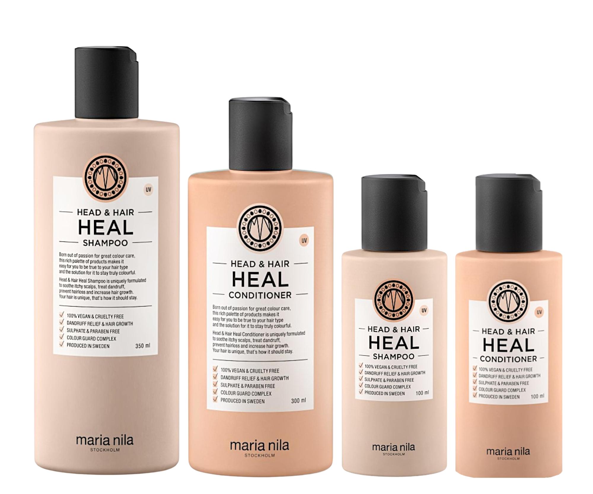 E-shop Sada pre zdravú vlasovú pokožku Maria Nila Head a Hair Heal + šampón 100 ml a kondicionér 100 ml zadarmo + darček zadarmo
