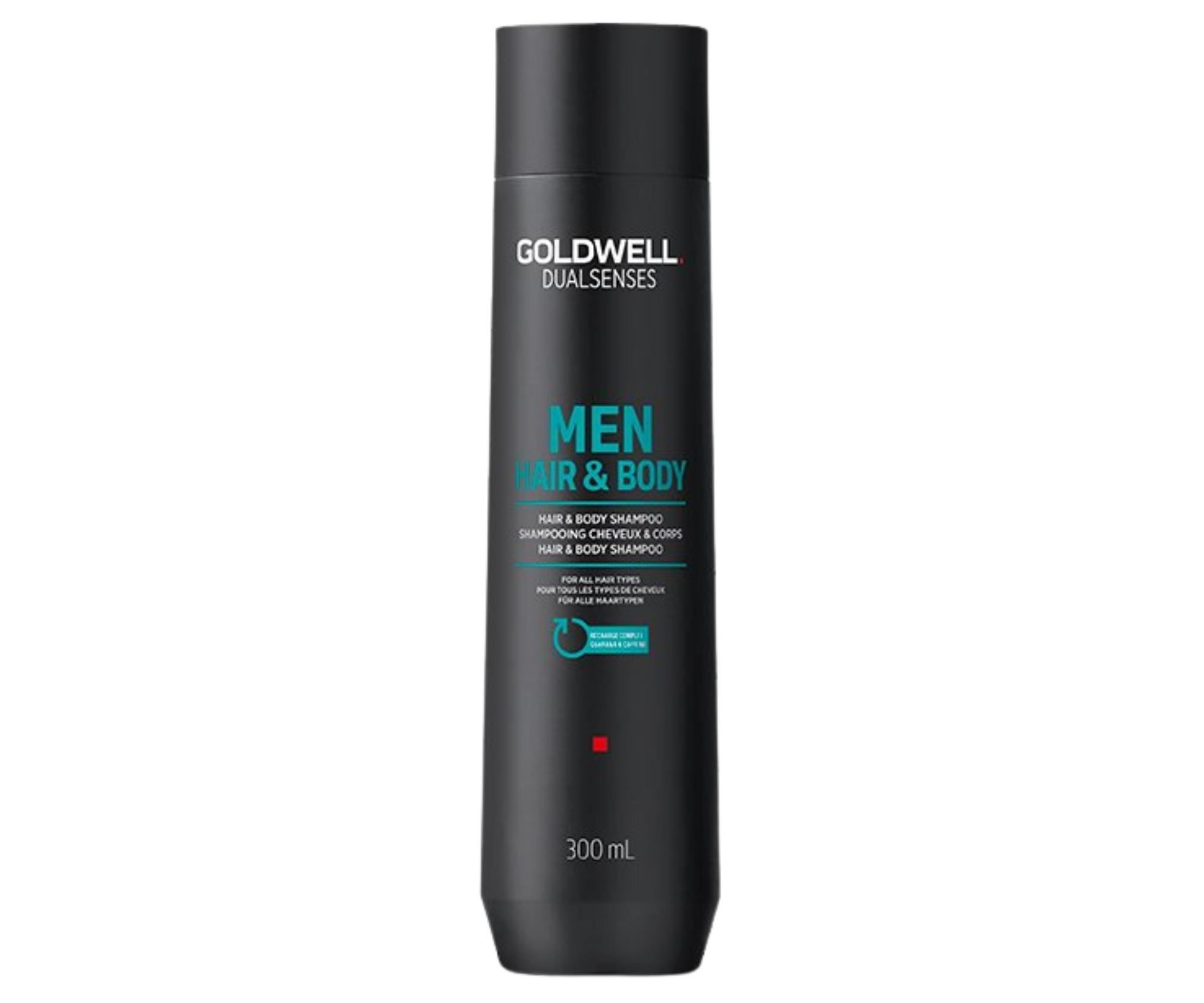 E-shop Šampón 2v1 pre všetky typy vlasov Goldwell Dualsenses Men Hair a Body - 300 ml (202872) + darček zadarmo