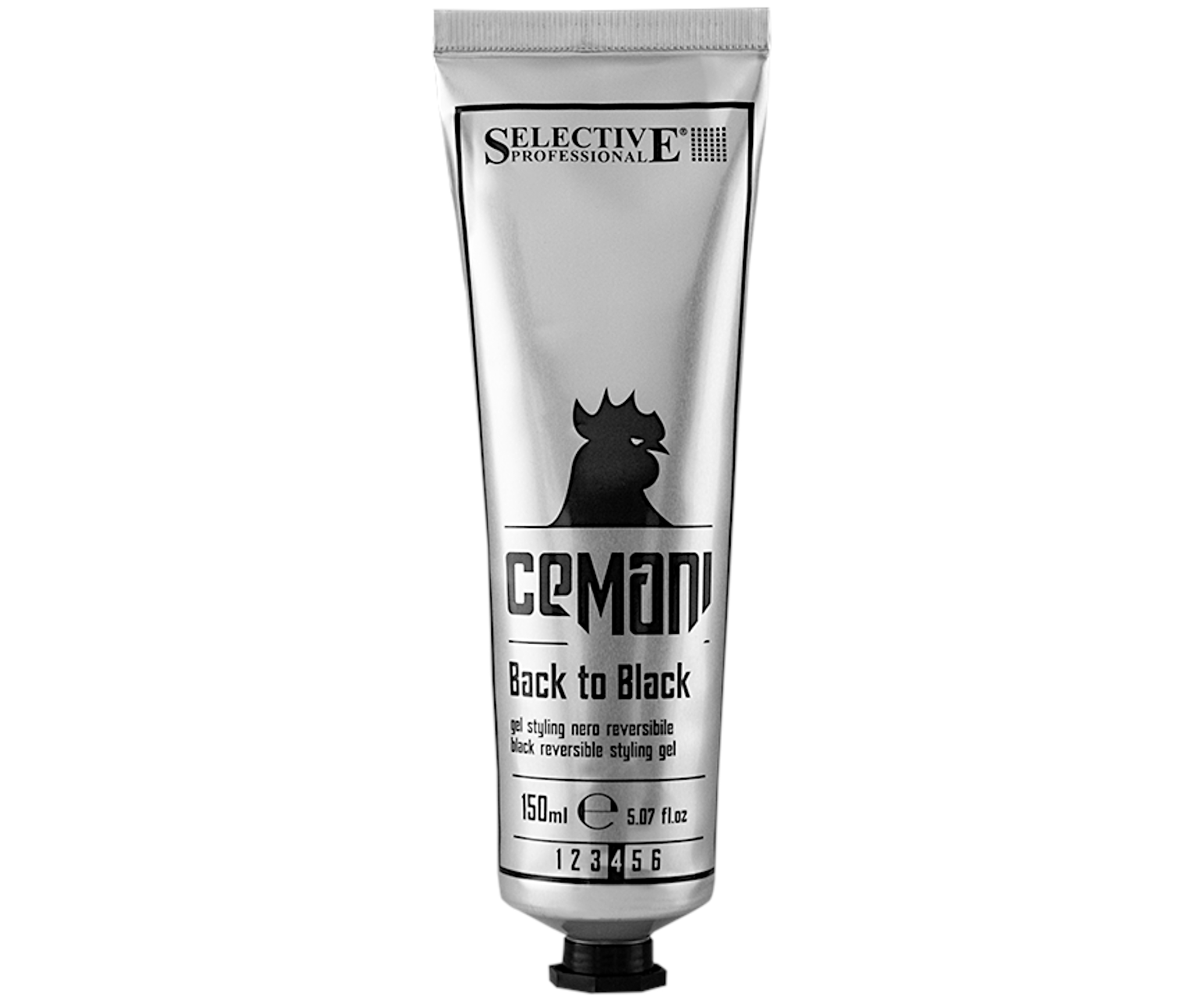 E-shop Čierny farbiaci gél na vlasy so silnou fixáciou Selective Professional Cemani Back to Black - 150 ml (78305) + darček zadarmo