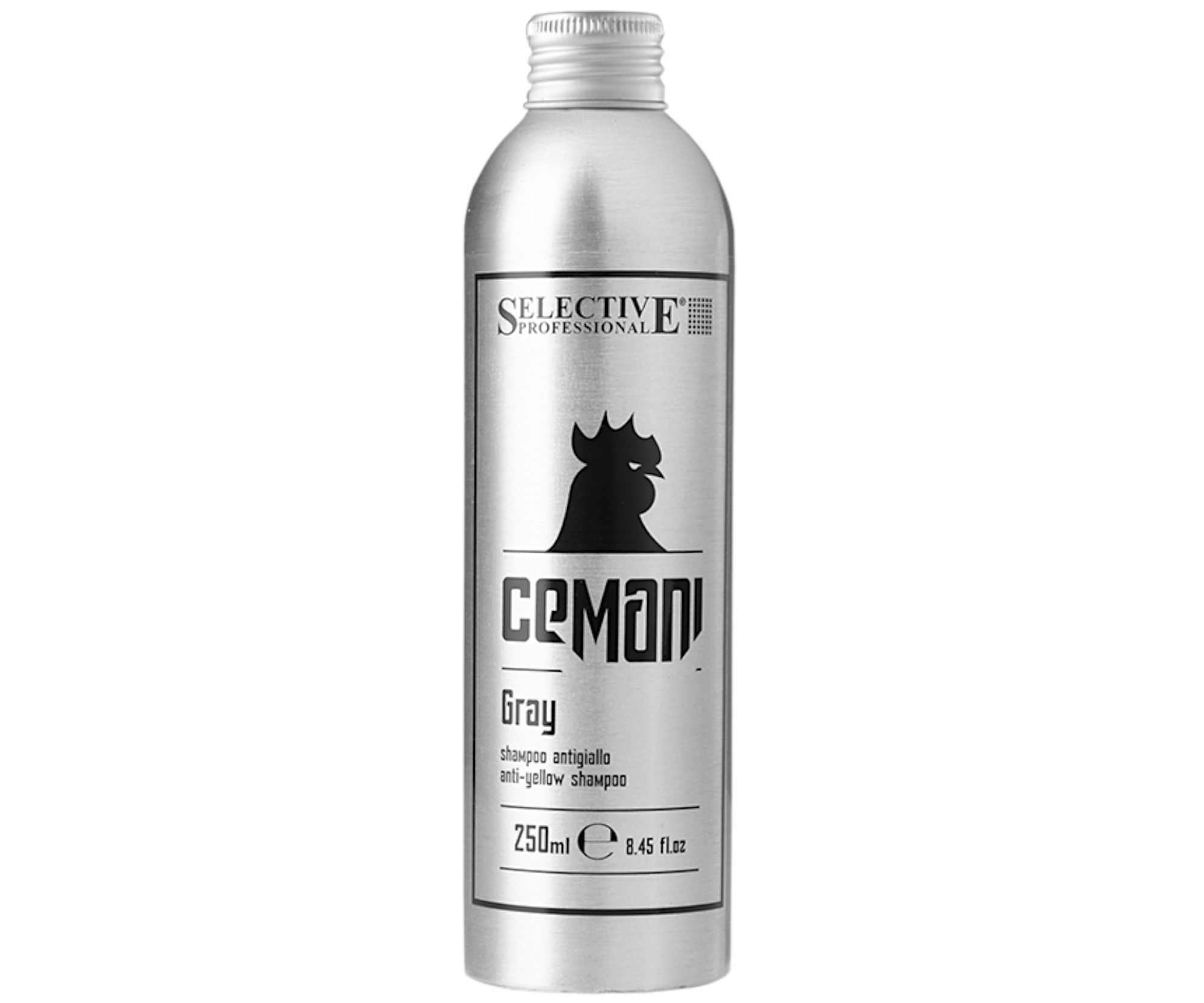 E-shop Pánsky šampón pre neutralizáciu bielych vlasov Selective Professional Cemani Gray Shampoo - 250 ml + darček zadarmo