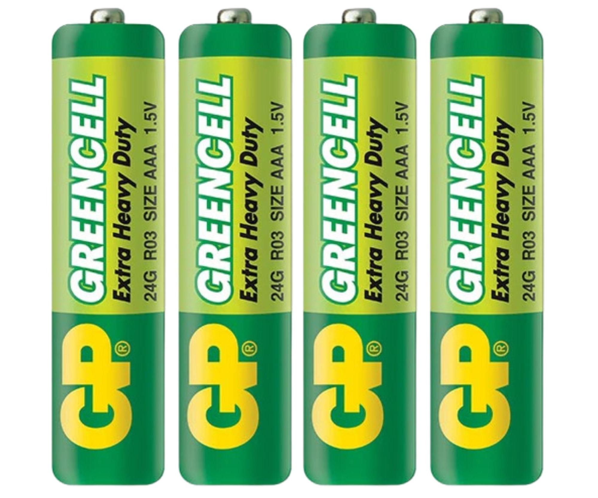 E-shop Mikro ceruzkové batérie GP Greencell Extra Heavy Duty AAA - 4 ks