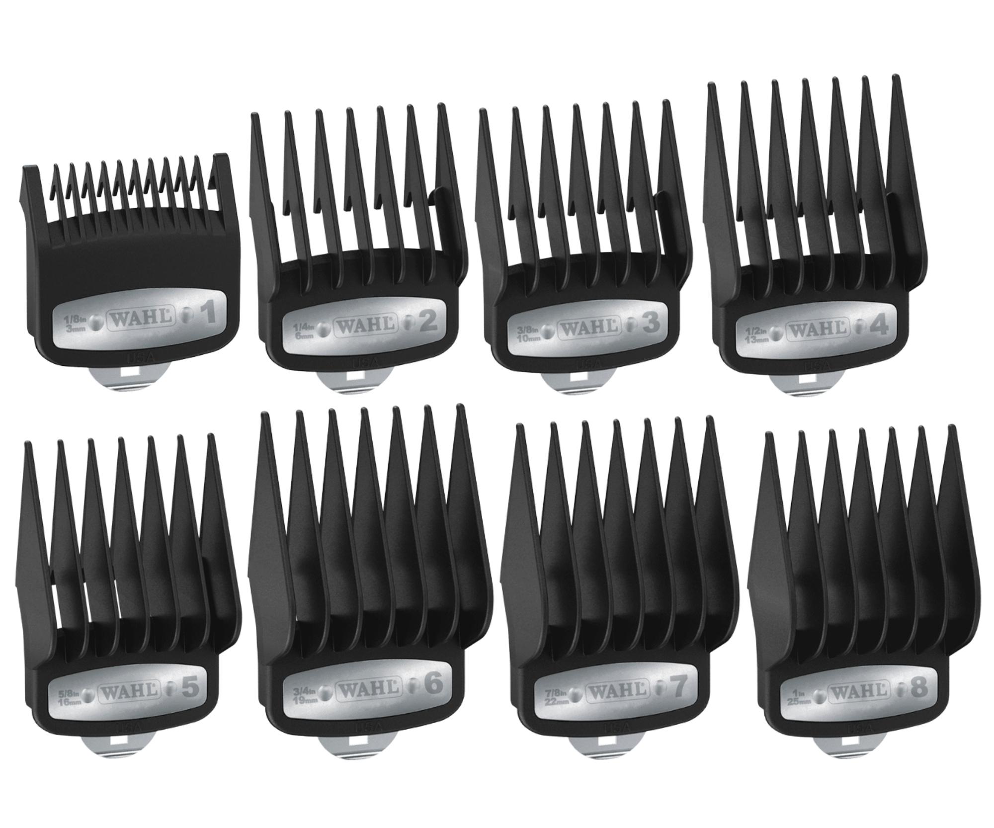 Sada náhradných nástavcov s kovovou sponou Wahl 3171-500 - 8 ks + darček zadarmo