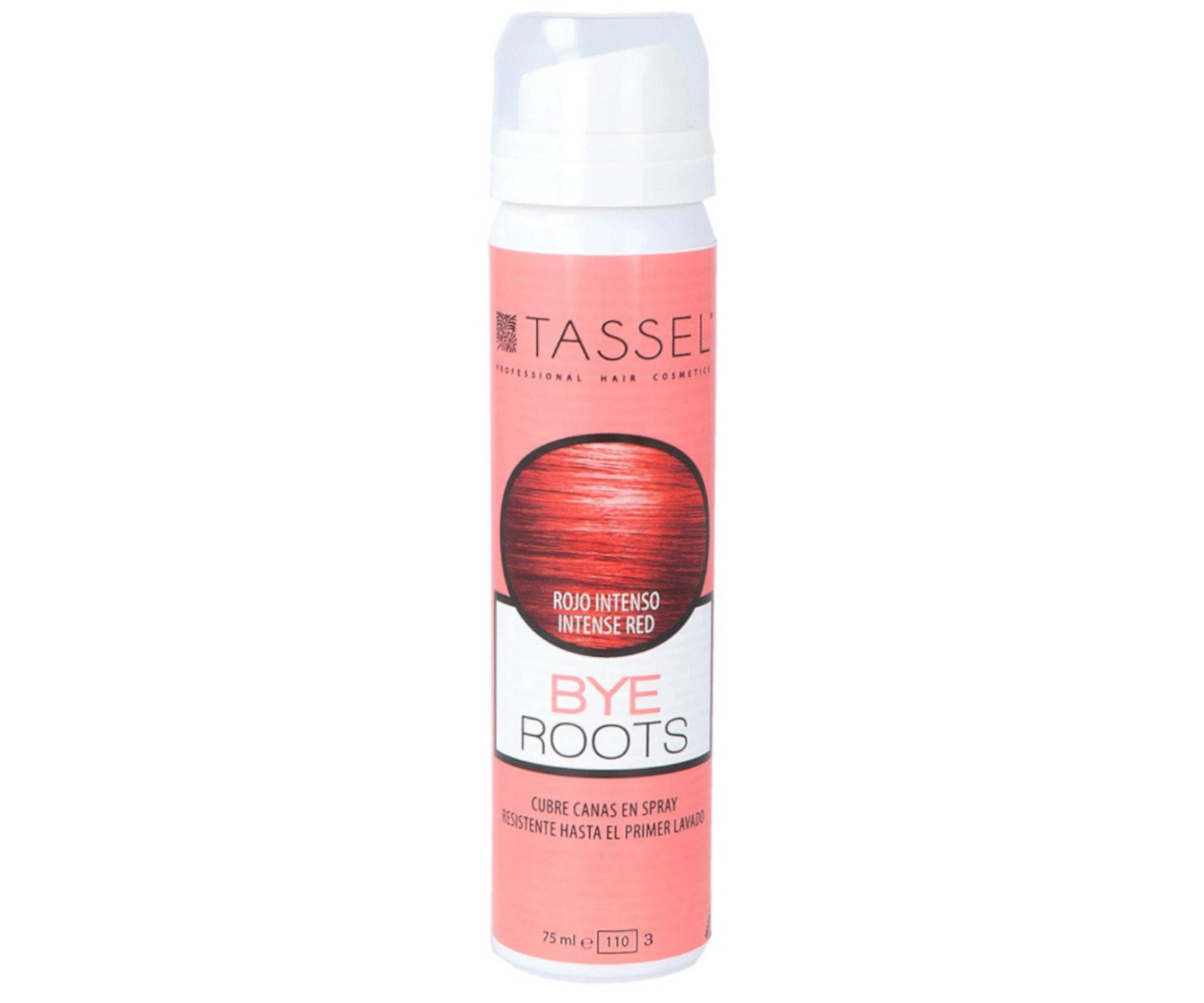 E-shop Sprej na zakrytie odrastov Tassel Cosmetics Bye Roots - 75 ml, intenzívny červený (07277/57) + darček zadarmo