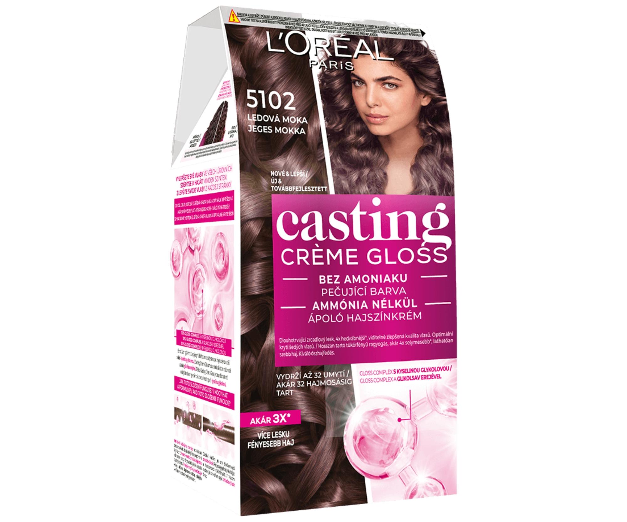 E-shop Preliv bez amoniaku Loréal Casting Créme Gloss - 5102 ľadová mocha - L’Oréal Paris + darček zadarmo