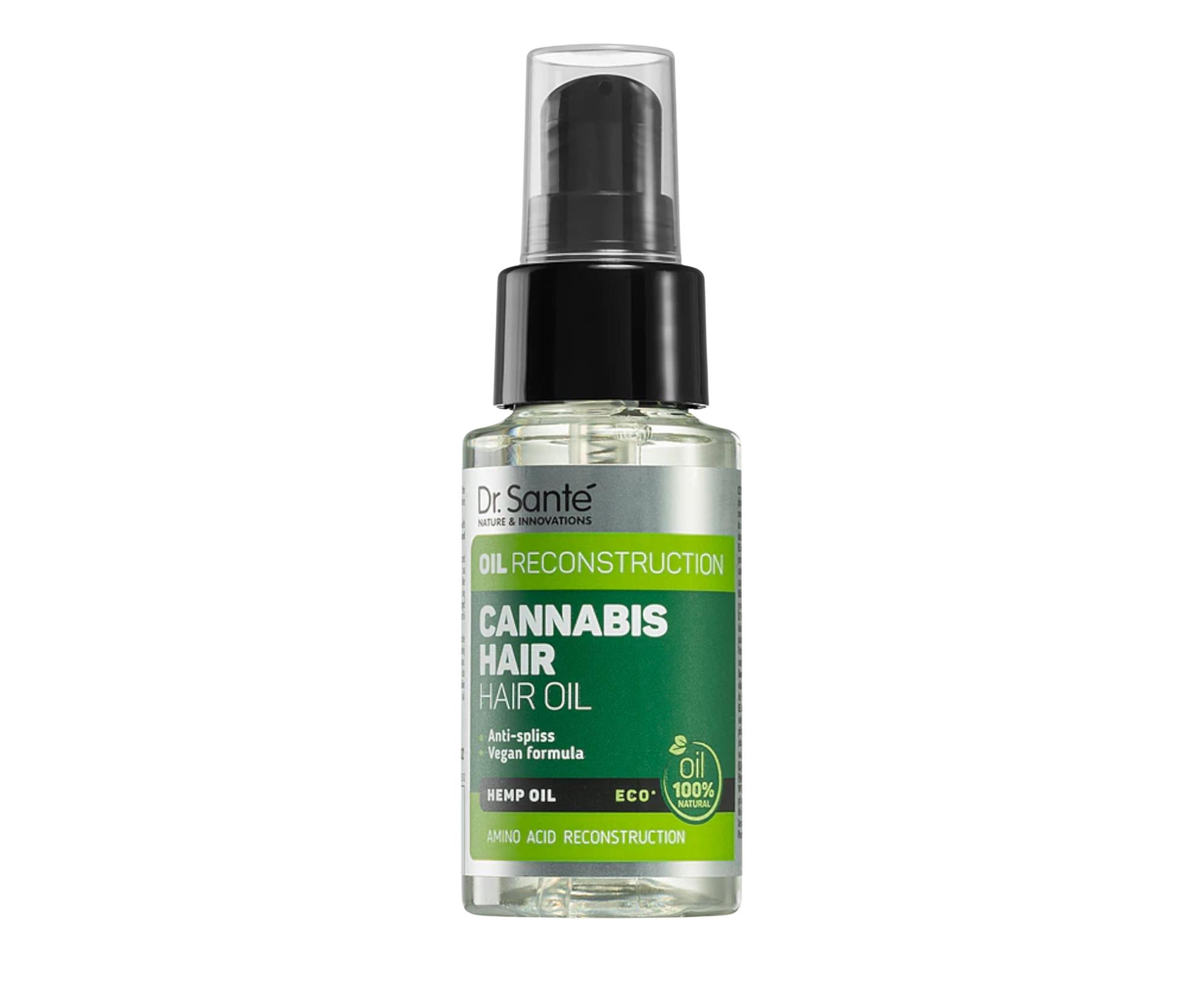 Olej pre suché a poškodené vlasy Dr. Santé Cannabis Hair Oil - 50 ml + darček zadarmo