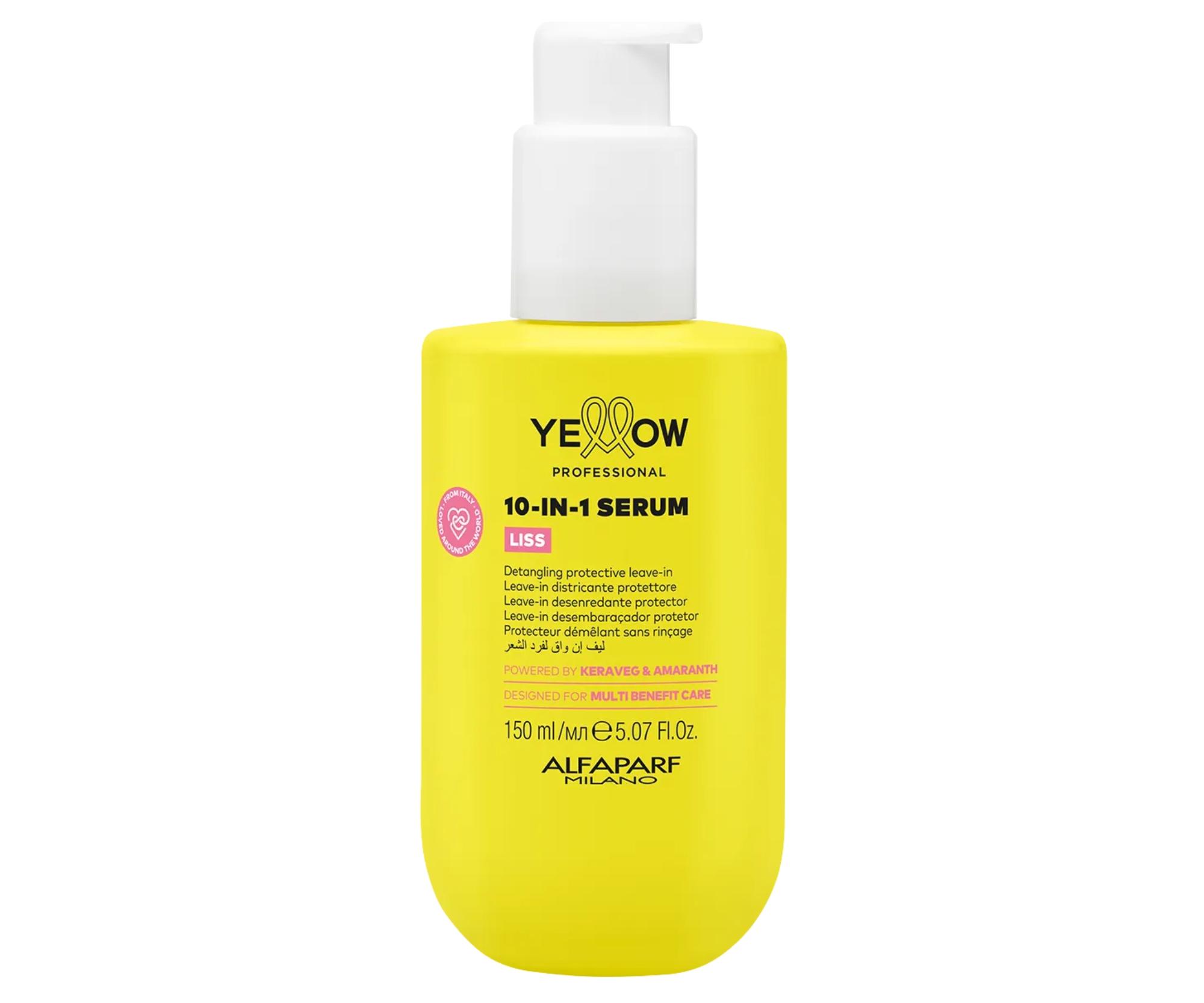 E-shop Bezoplachové sérum na uhladenie vlasov Yellow Professional Liss Smoothing 10-IN-1 Serum - 150 ml + darček zadarmo