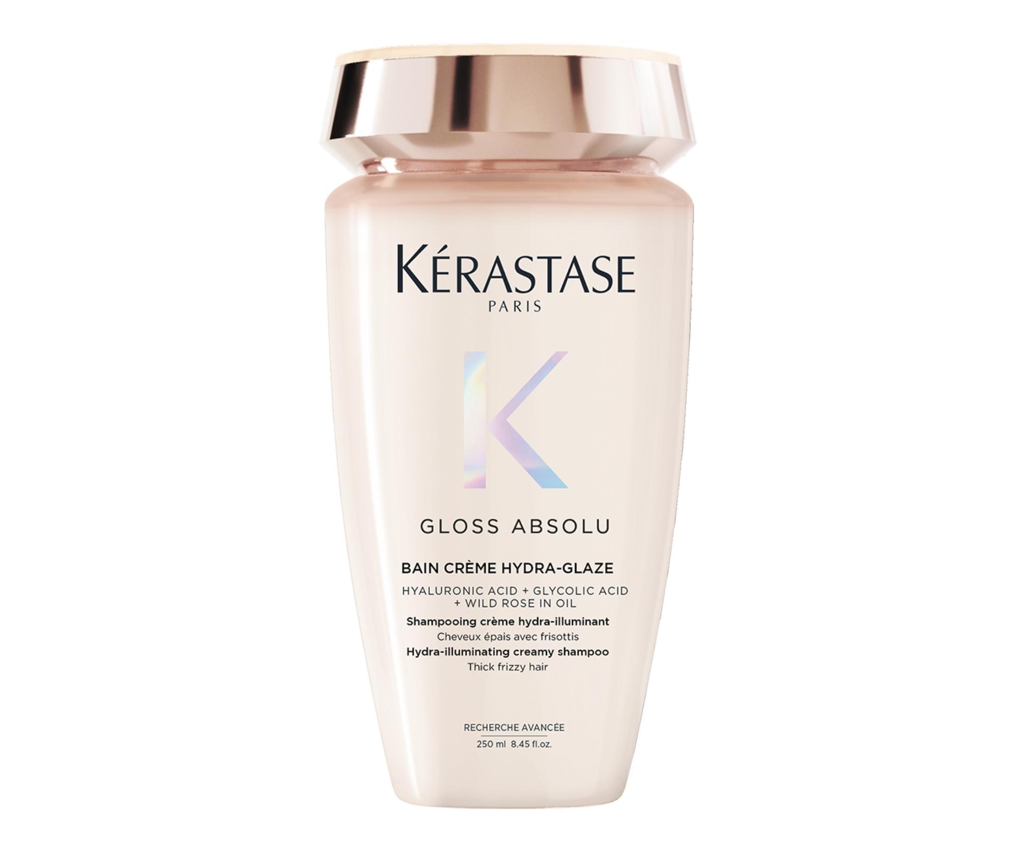 Hydratačný a rozjasňujúci šampón pre pevné a krepovaté vlasy Kérastase Gloss Absolu Bain Créme Hydra-Glaze - 250 ml + darček zadarmo
