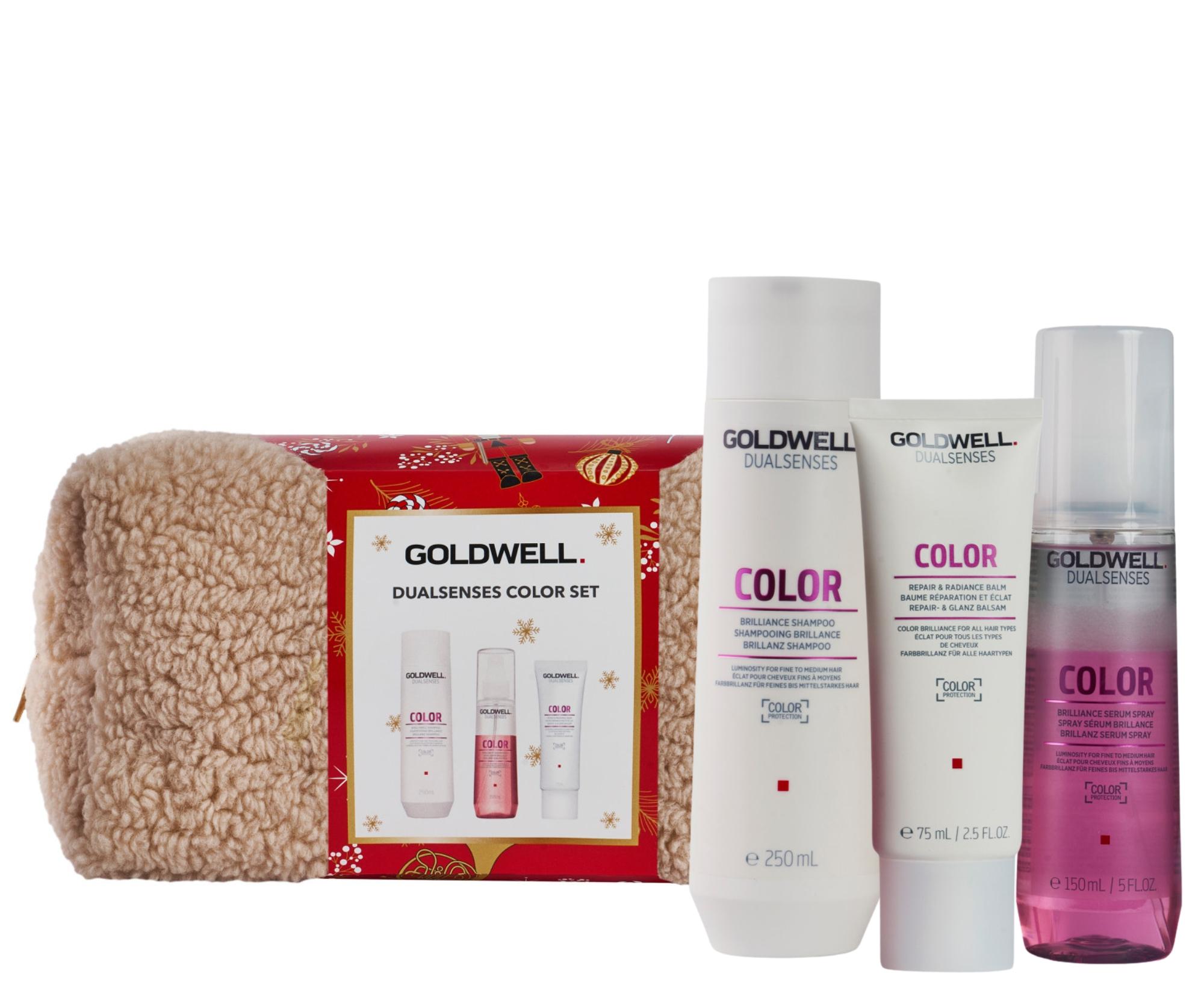 E-shop Darčeková sada na zvýraznenie farby vlasov Goldwell Dualsenses Color Set + kozmetická taštička zadarmo + darček zadarmo