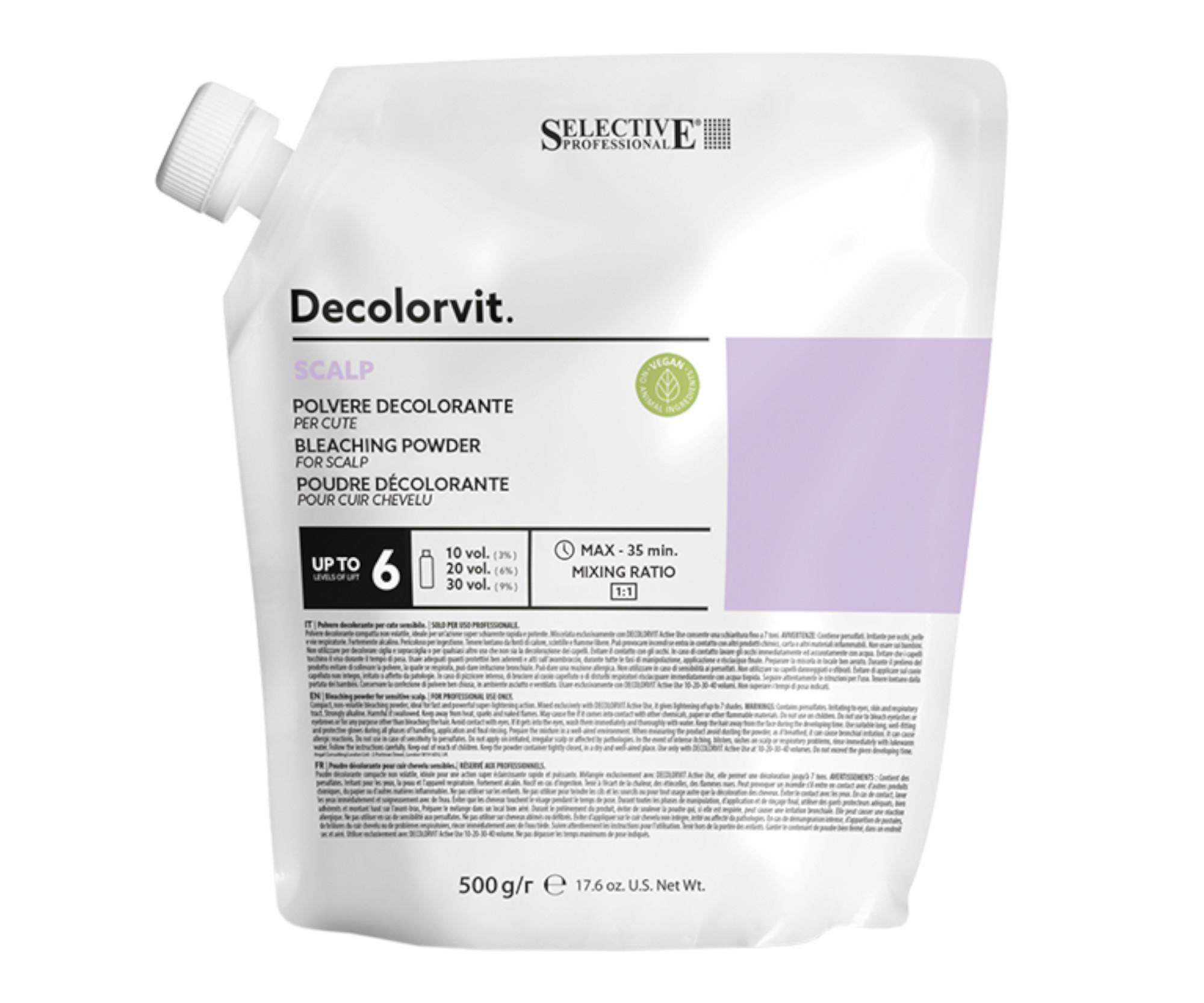 E-shop Zosvetľujúci púder na odrasty Selective Professional Decolorvit Scalp 6 - 500 g (62004) + darček zadarmo