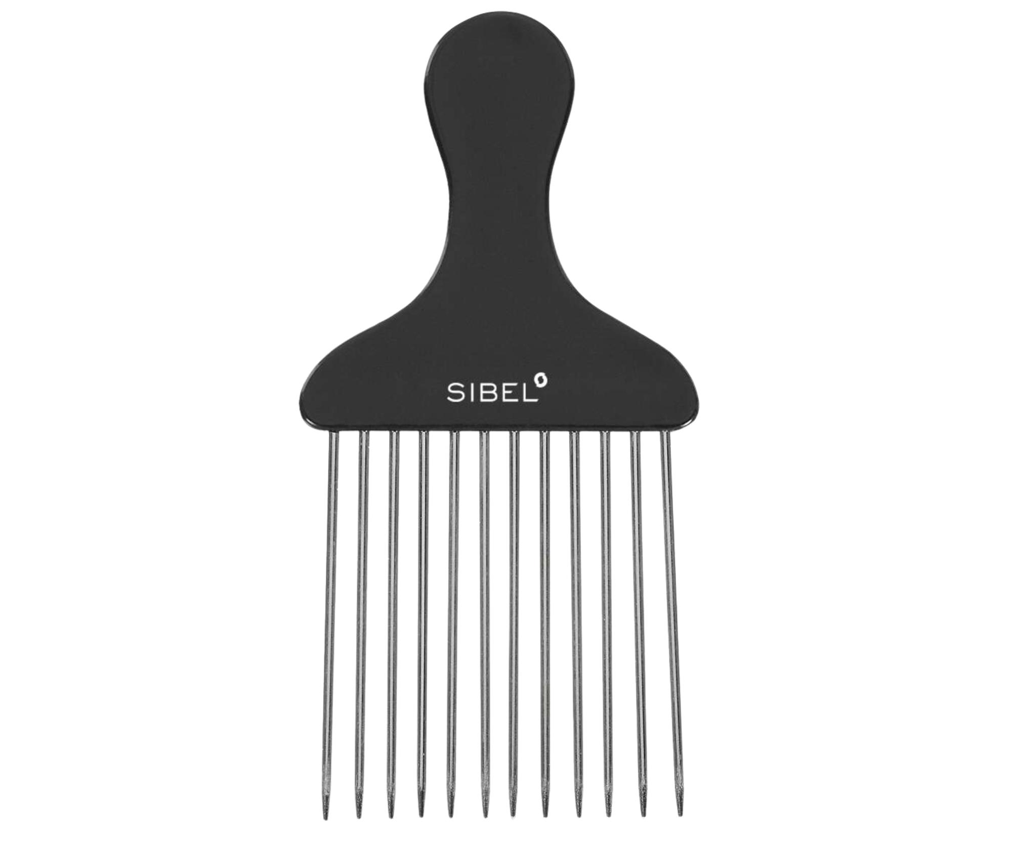 E-shop Hrebeň na vlnité, kučeravé/afro vlasy Sibel 8471027 - čierny