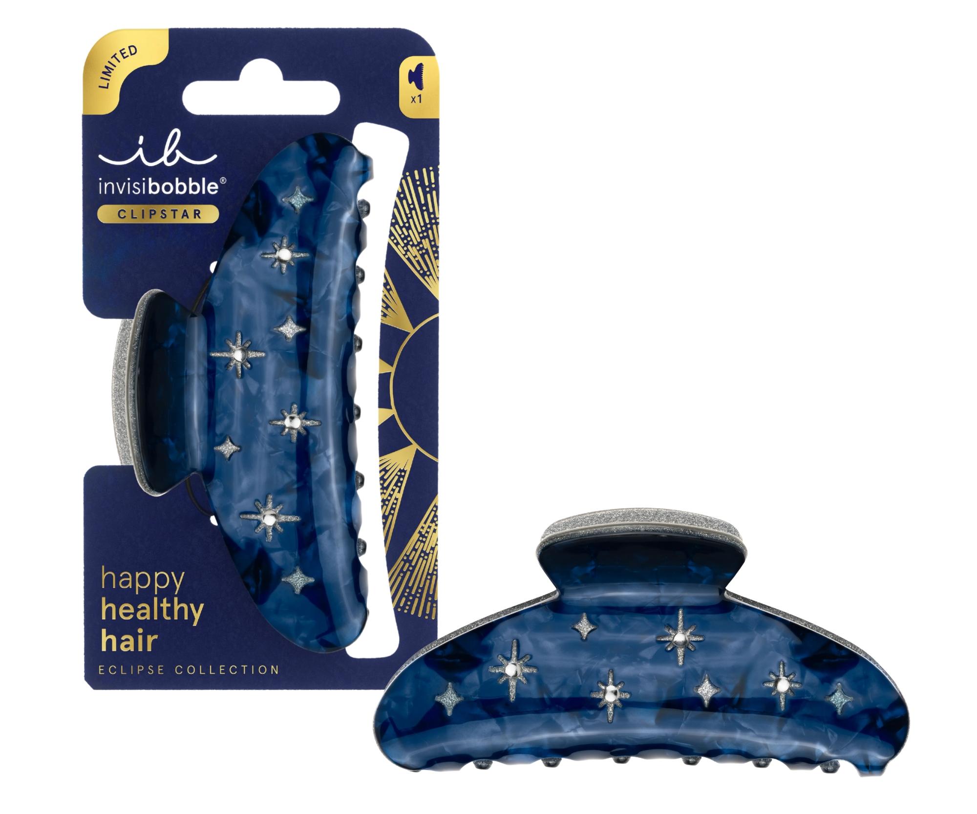 Škripec do vlasov Invisibobble Clipstar Eclipse Nightfall - modrý + darček zadarmo