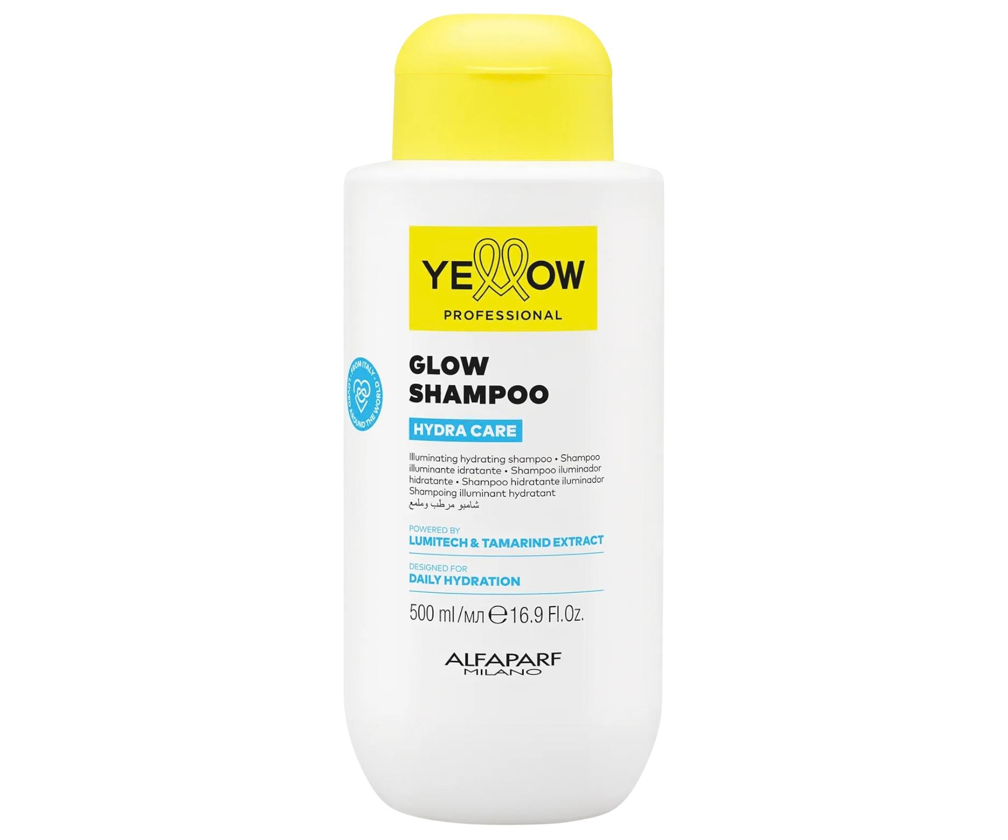 E-shop Rozjasňujúci hydratačný šampón pre vlasy bez lesku Yellow Professional Hydra Care Glow Shampoo - 500 ml + darček zadarmo