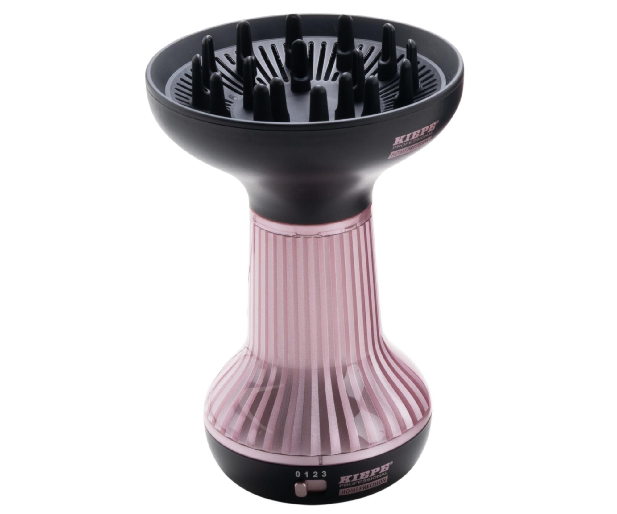 E-shop Teplovzdušný difuzér na vlasy Kiepe Professional Home Precision Curldiffuser Pro - 800 W, ružovočierny (8350) + darček zadarmo