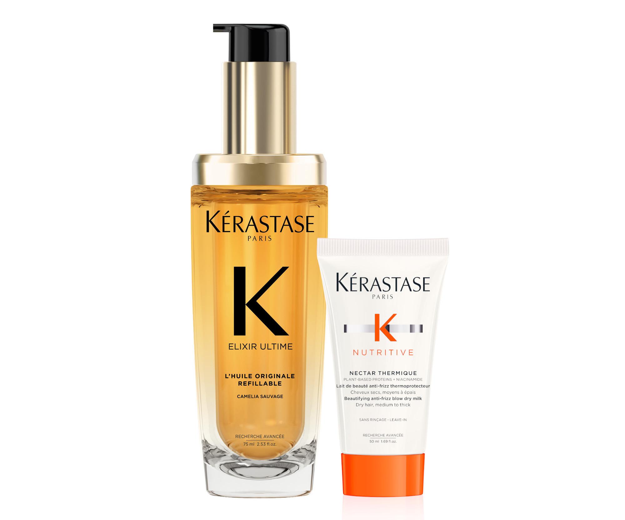 E-shop Oleje pre všetky typy vlasov Kérastase Elixir Ultime L'Huile Originale Refillable - 75 ml + termoochrana 50 ml zadarmo + darček zadarmo