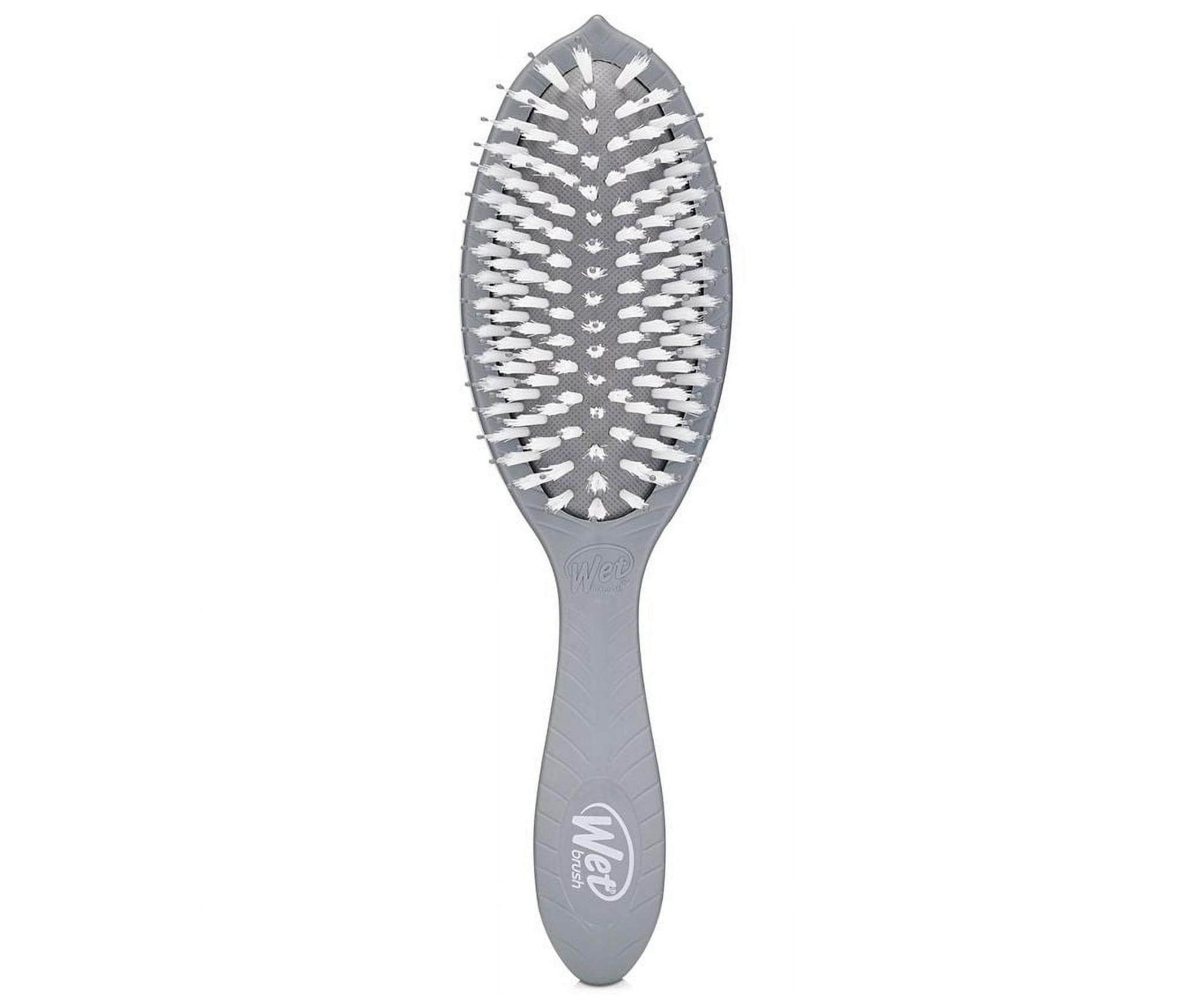 E-shop Kefa na rozčesávanie vlasov s prímesou aktívneho uhlia Wet Brush Go Green Treatment a Shine Brush - sivá + darček zadarmo