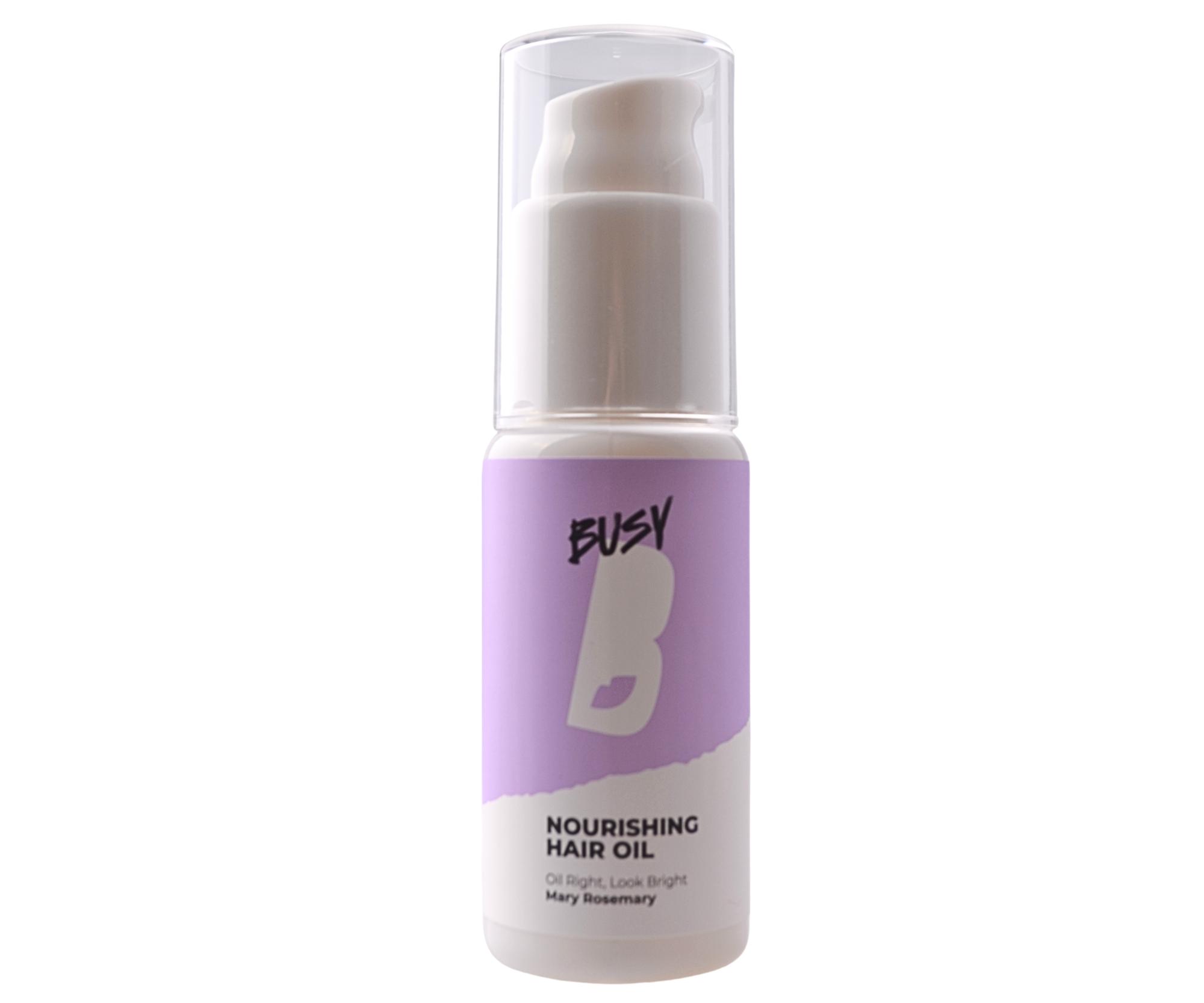 Vyživujúci olej pre suché a poškodené vlasy BusyB Nourishing Hair Oil Mary Rosemary - 50 ml + darček zadarmo