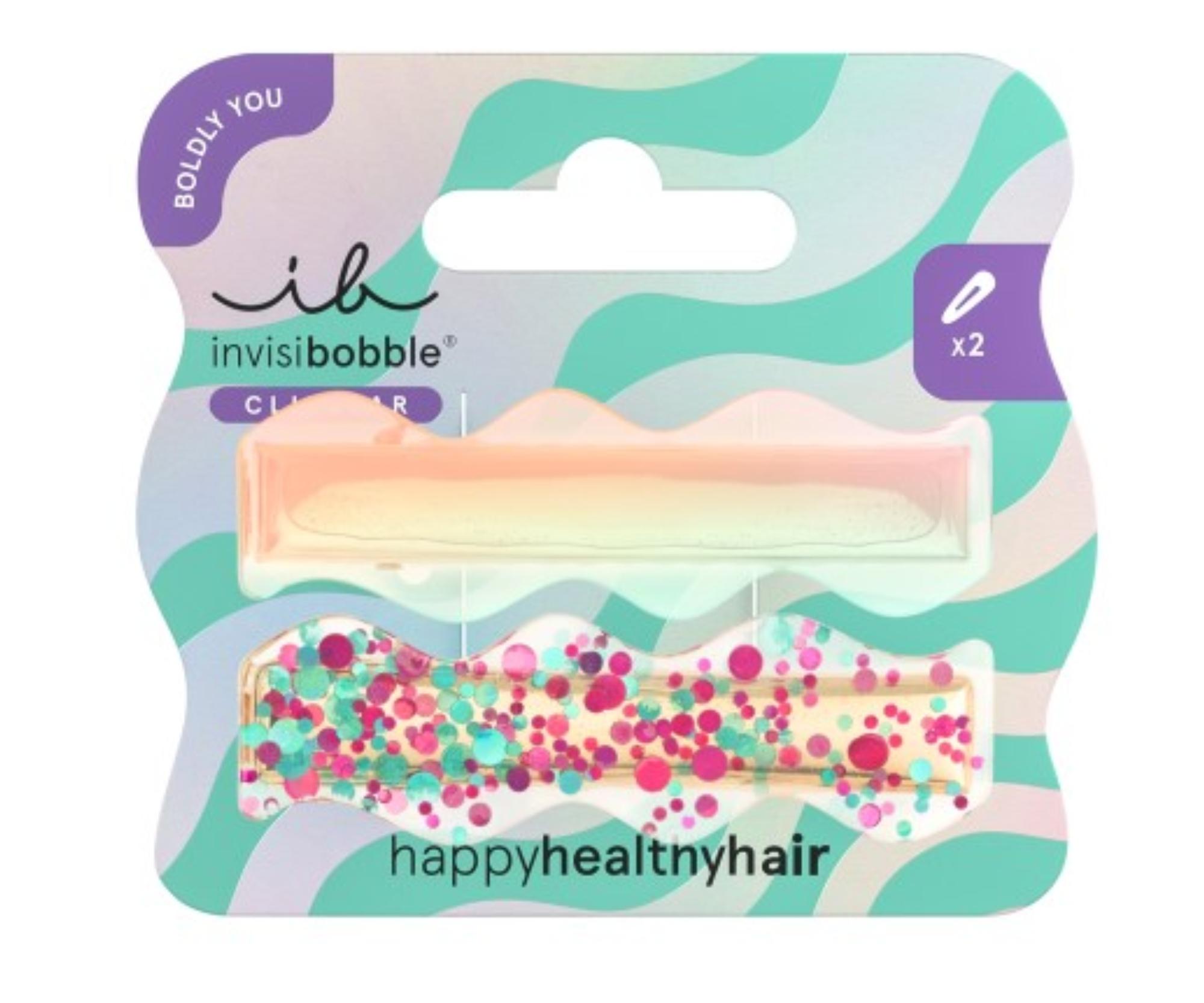 E-shop Ozdobné klipsy do vlasov Invisibobble Clipstar M Galactic Halo - 2 ks + darček zadarmo