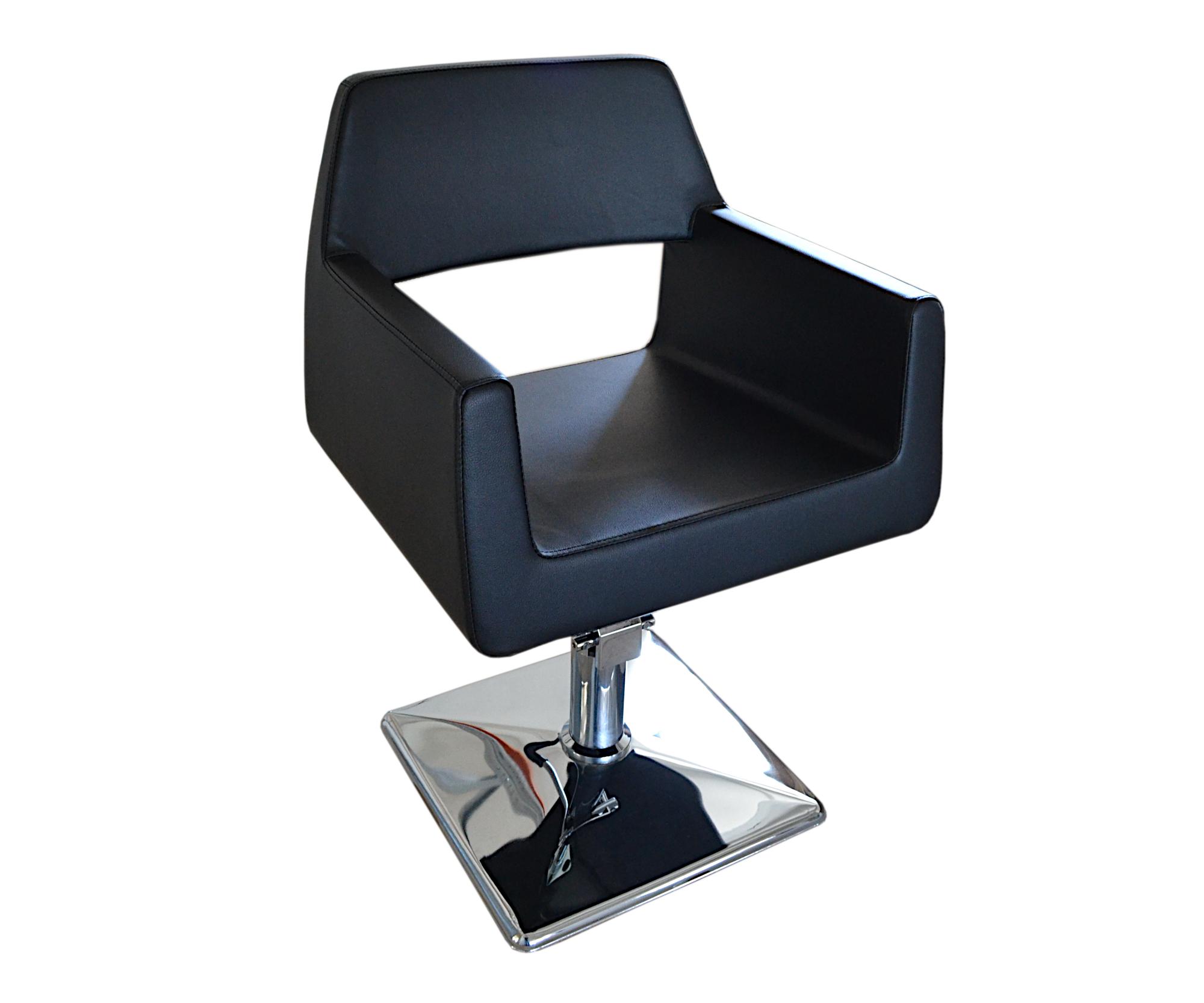 E-shop Kadernícke kreslo Detail Luxor - hladké čierne (77) (DHS6301-77) + darček zadarmo