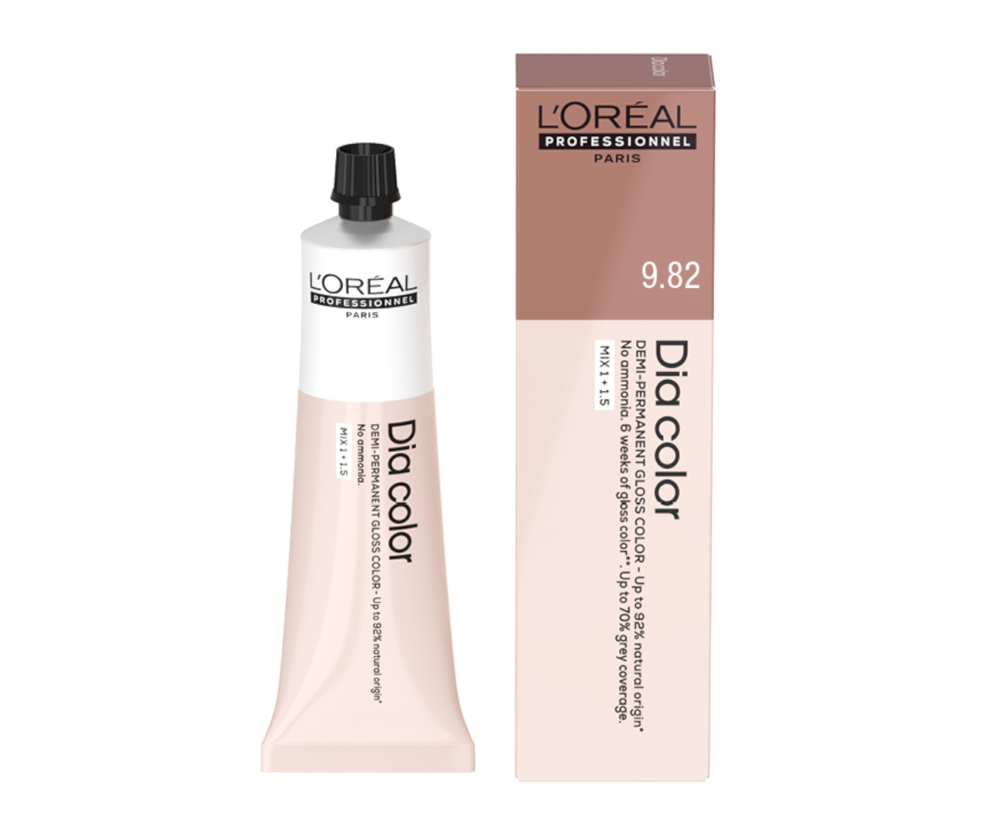 E-shop Preliv na vlasy Loréal Professionnel Dia color 60 ml - 9.82 veľmi svetlá blond dúhová mokka - L’Oréal Professionnel + darček zadarmo