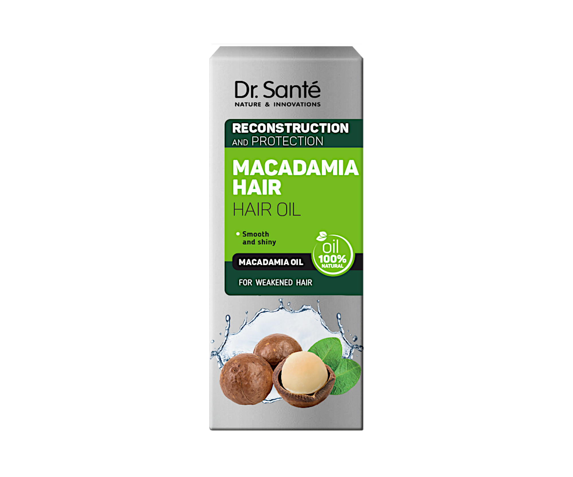 E-shop Olejové sérum pre rekonštrukciu poškodených vlasov Dr. Santé Macadamia - 50 ml + darček zadarmo