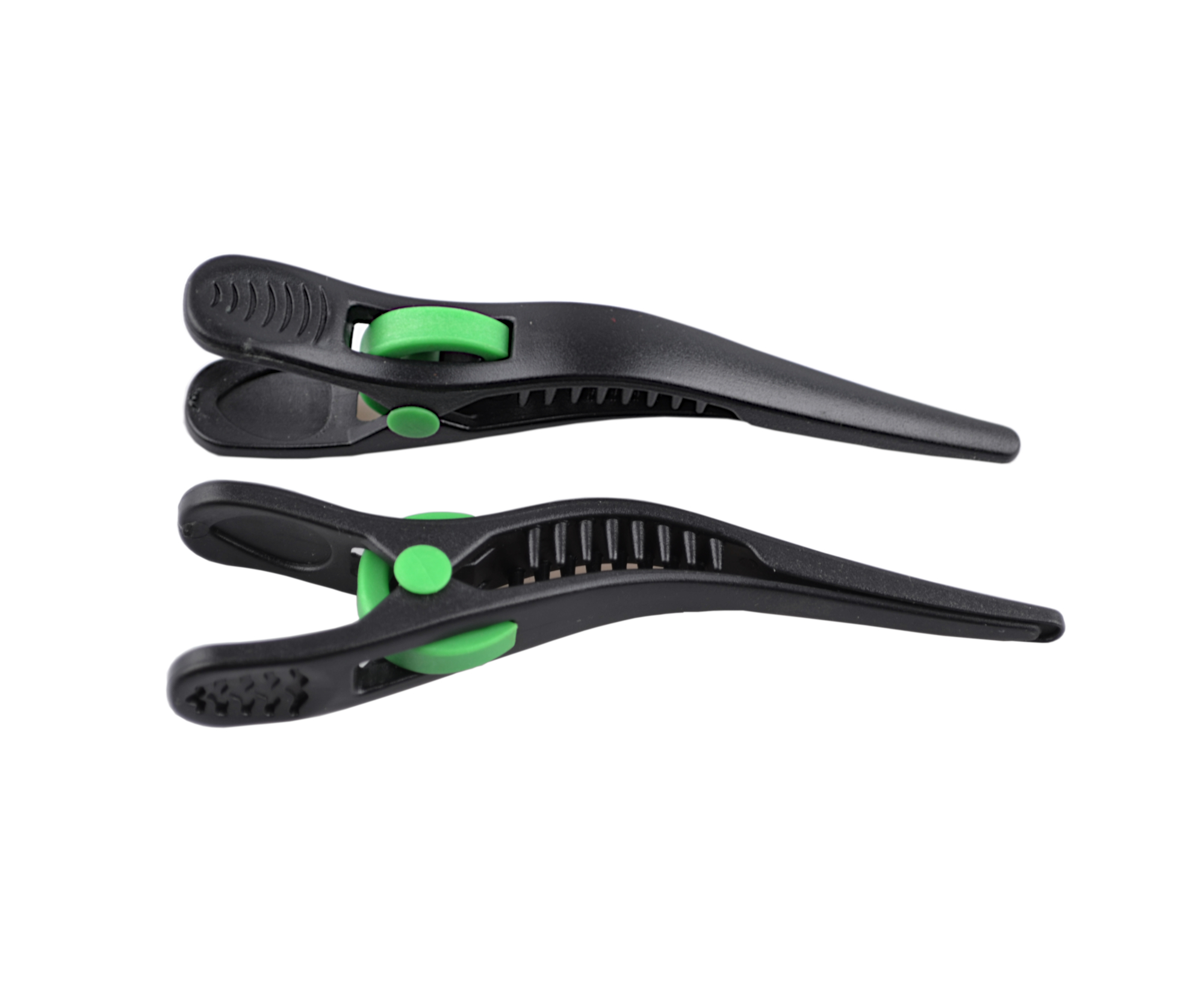 E-shop Klipsy do vlasov Duko 2524 10,2 cm - plastové, čierne, 2 ks