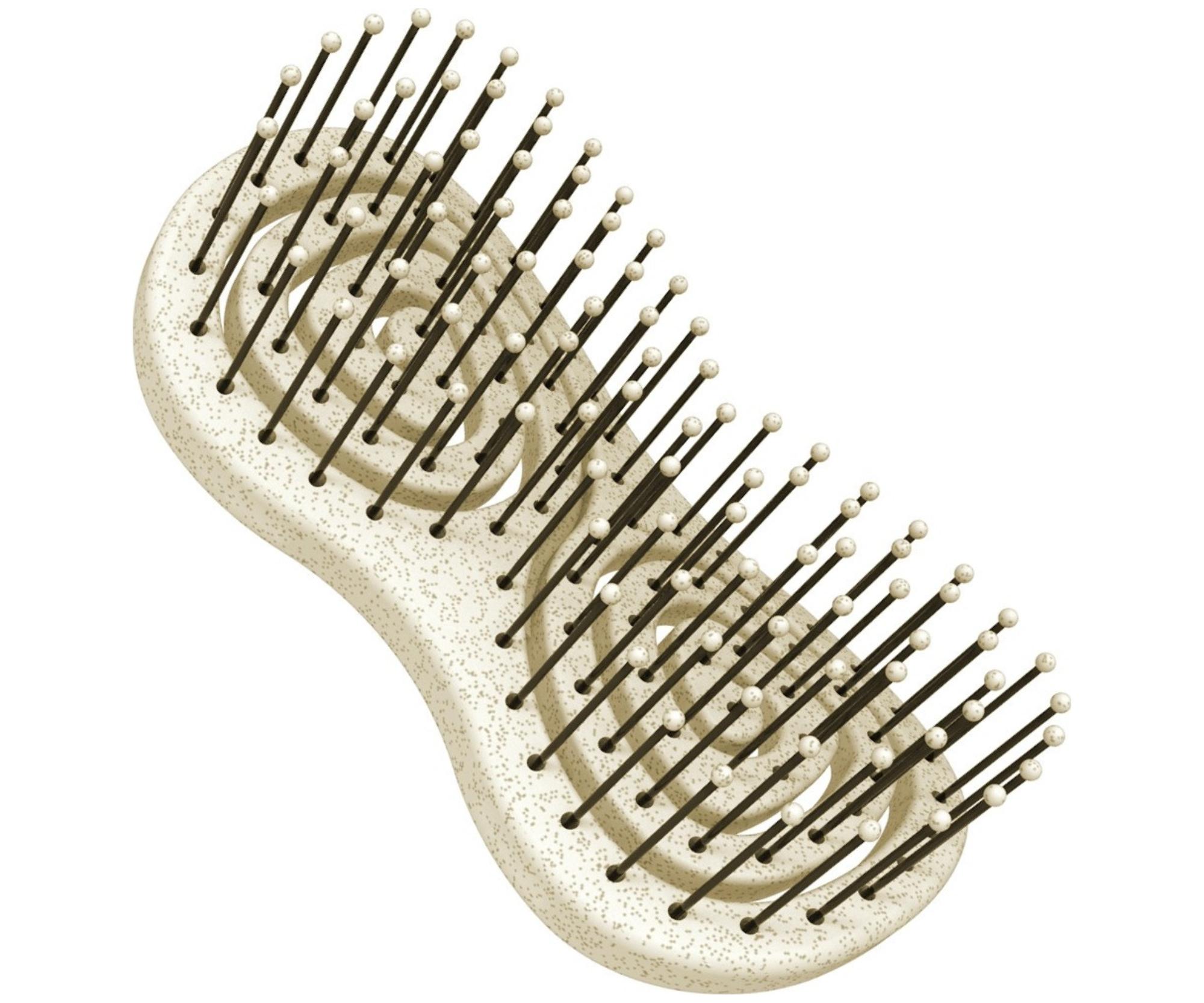 E-shop Ekologická kefa na rozčesávanie vlasov Hairway Organica Hair Brush - béžová (08096-20) + darček zadarmo