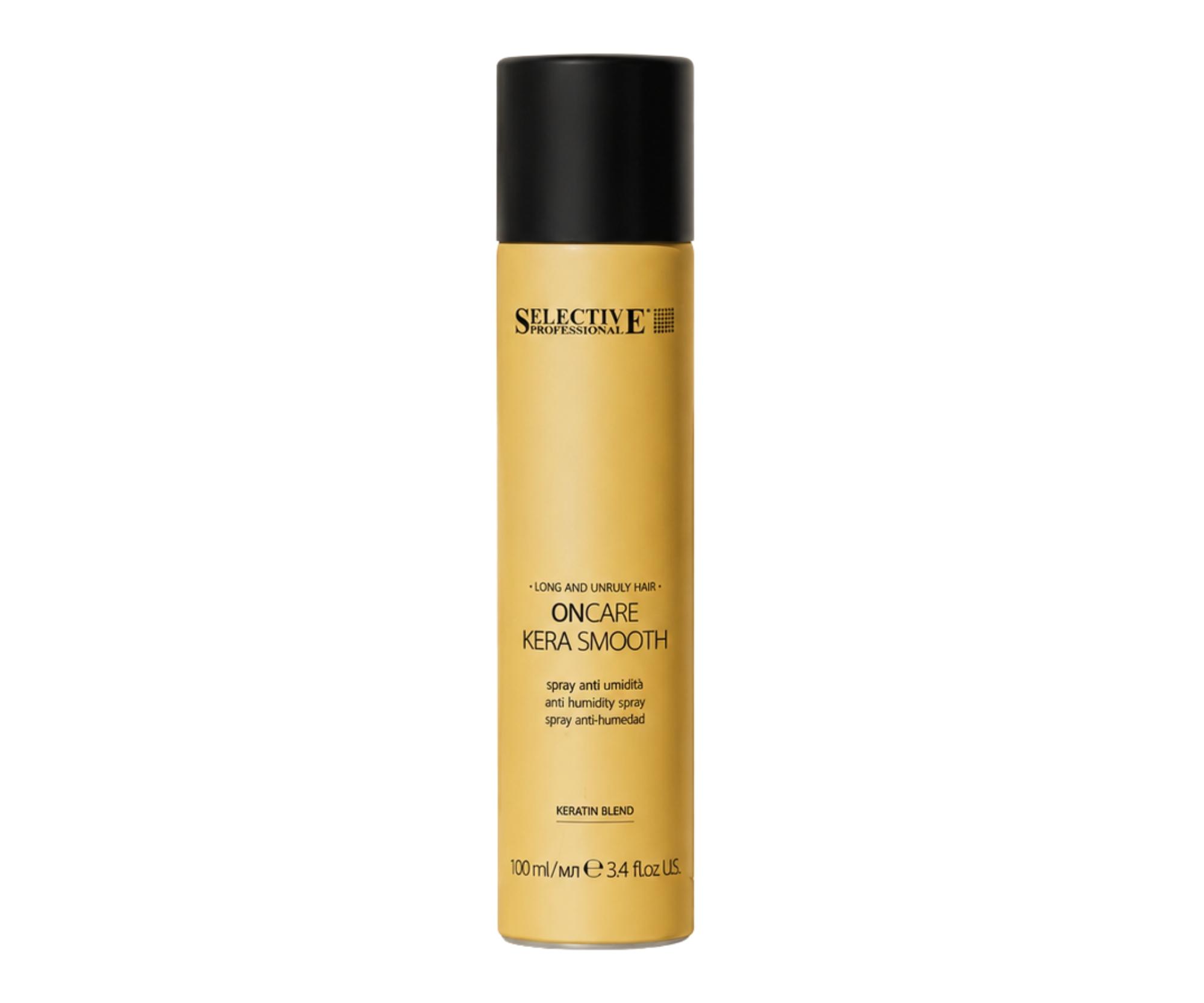 Bezoplachový sprej pre dlhé a nepoddajné vlasy Selective Professional OnCare Kera Smooth Leave In Anti Humidity Spray - 100 ml + darček zadarmo