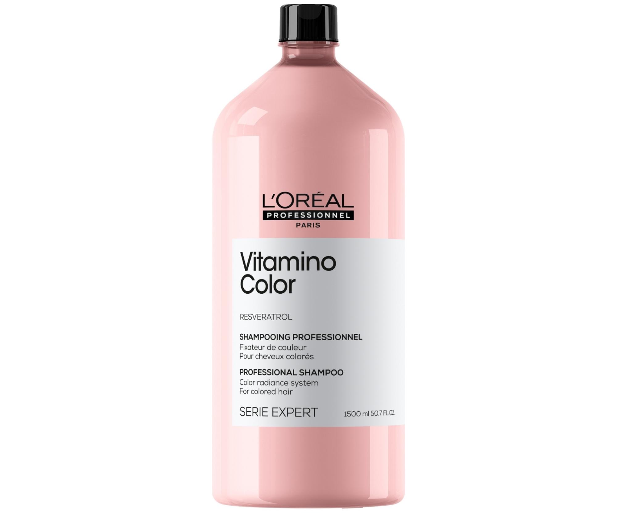 E-shop Šampón pre žiarivú farbu vlasov Loréal Professionnel Serie Expert Vitamino Color - 1500 ml - L’Oréal Professionnel + darček zadarmo