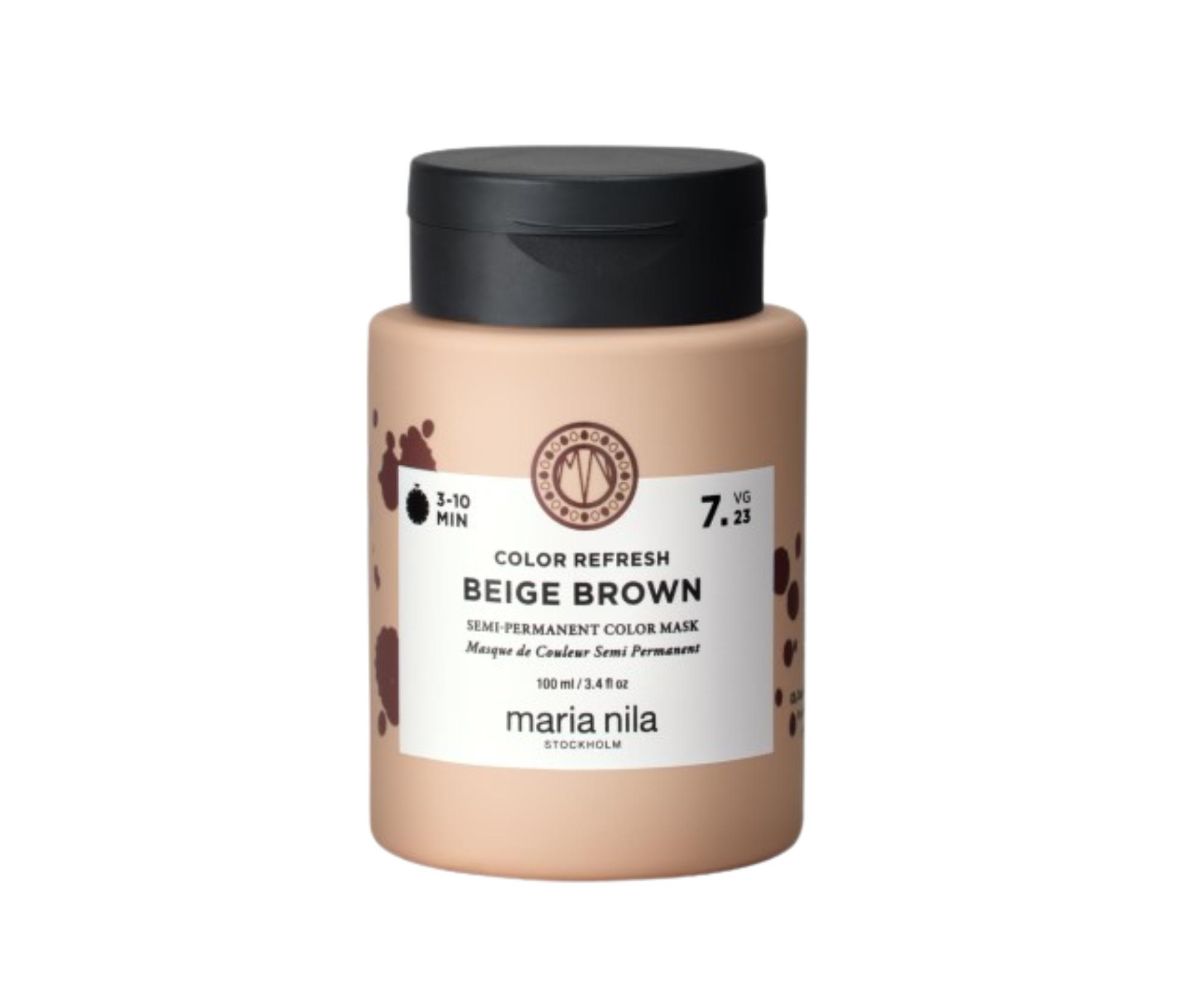 E-shop Maska na oživenie farby vlasov Maria Nila Colour Refresh Beige Brown - béžová hnedá, 100 ml + darček zadarmo