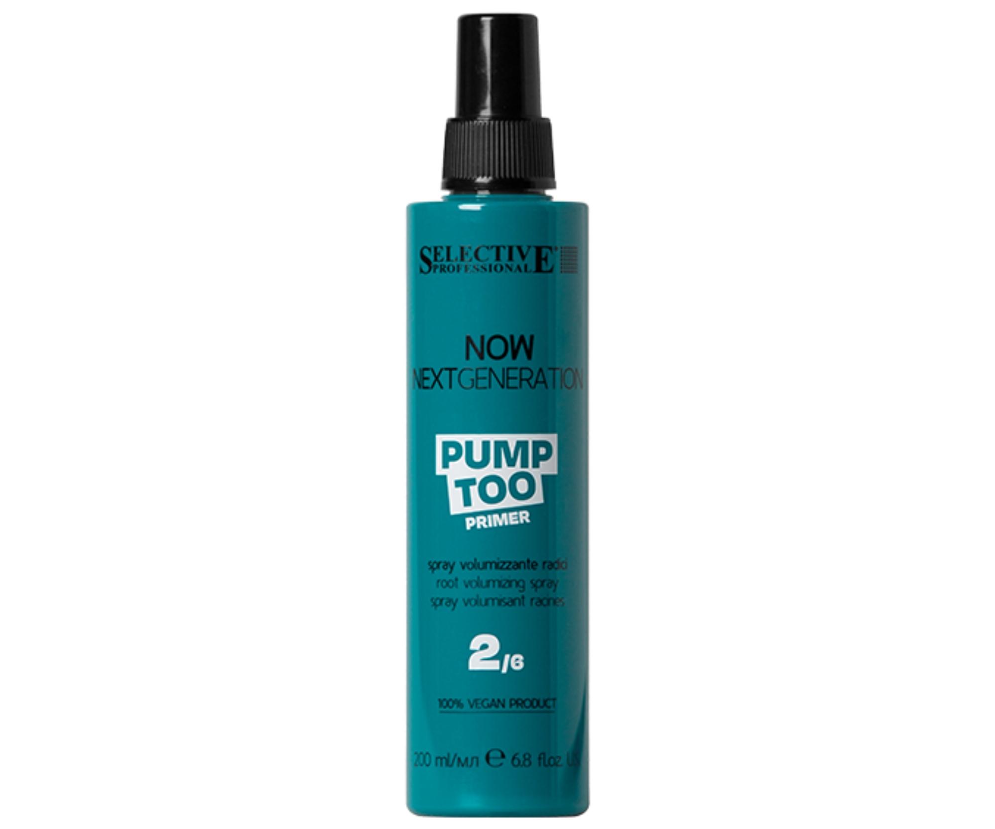 E-shop Sprej pre objem vlasov od korienkov Selective Professional Now Next Generation Pump Too Primer - 200 ml + darček zadarmo