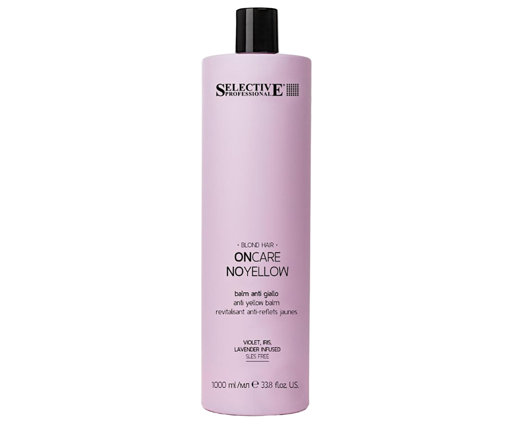 E-shop Kondicionér pre neutralizáciu žltých tónov Selective Professional OnCare NoYellow Balm - 1000 ml + darček zadarmo