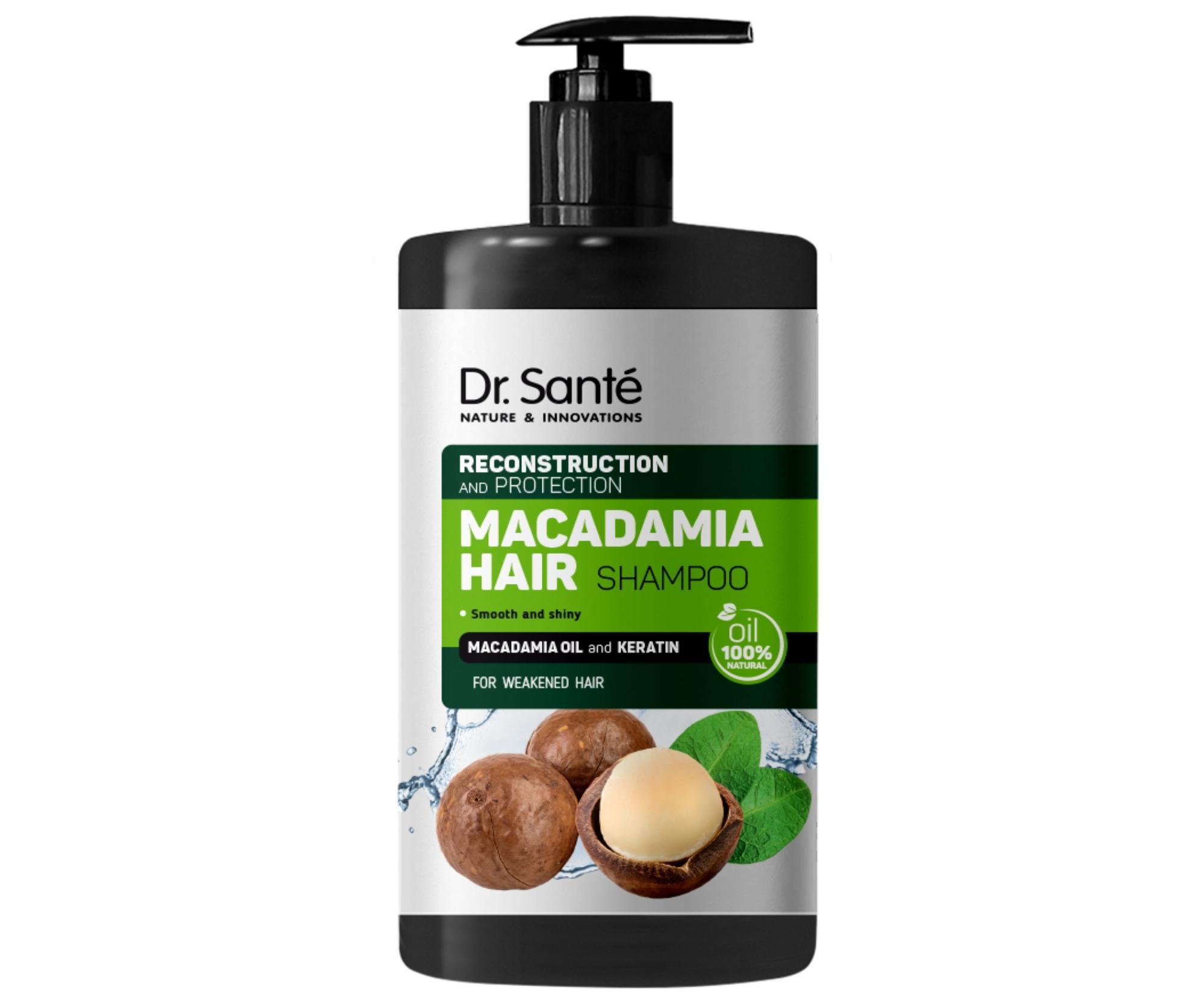 E-shop Šampón pre rekonštrukciu poškodených vlasov Dr. Santé Macadamia - 1000 ml + darček zadarmo