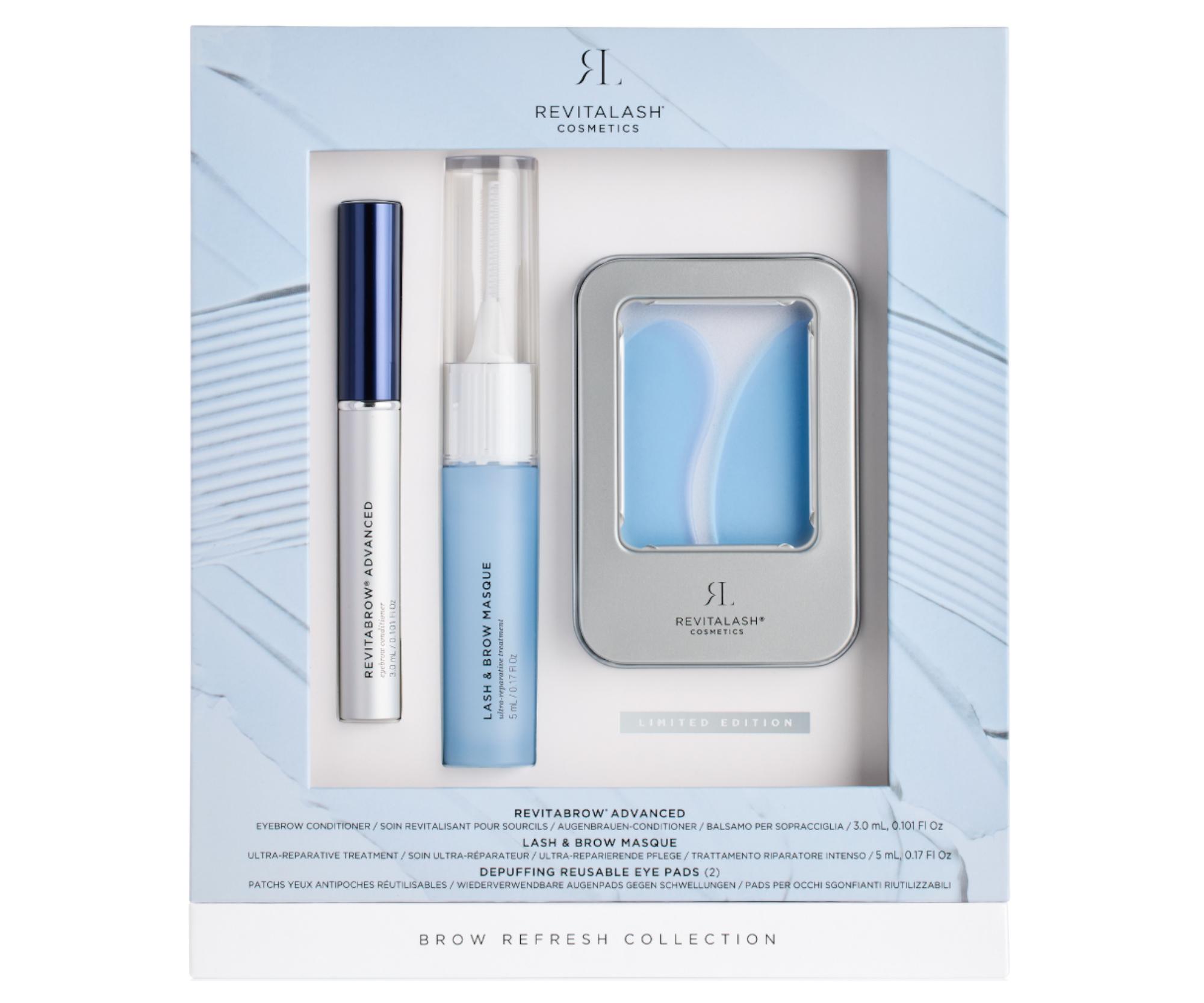 E-shop Darčeková sada pre starostlivosť o obočie RevitaLash Brow Refresh Collection + maska a vankúšiky pod oči zadarmo + darček zadarmo