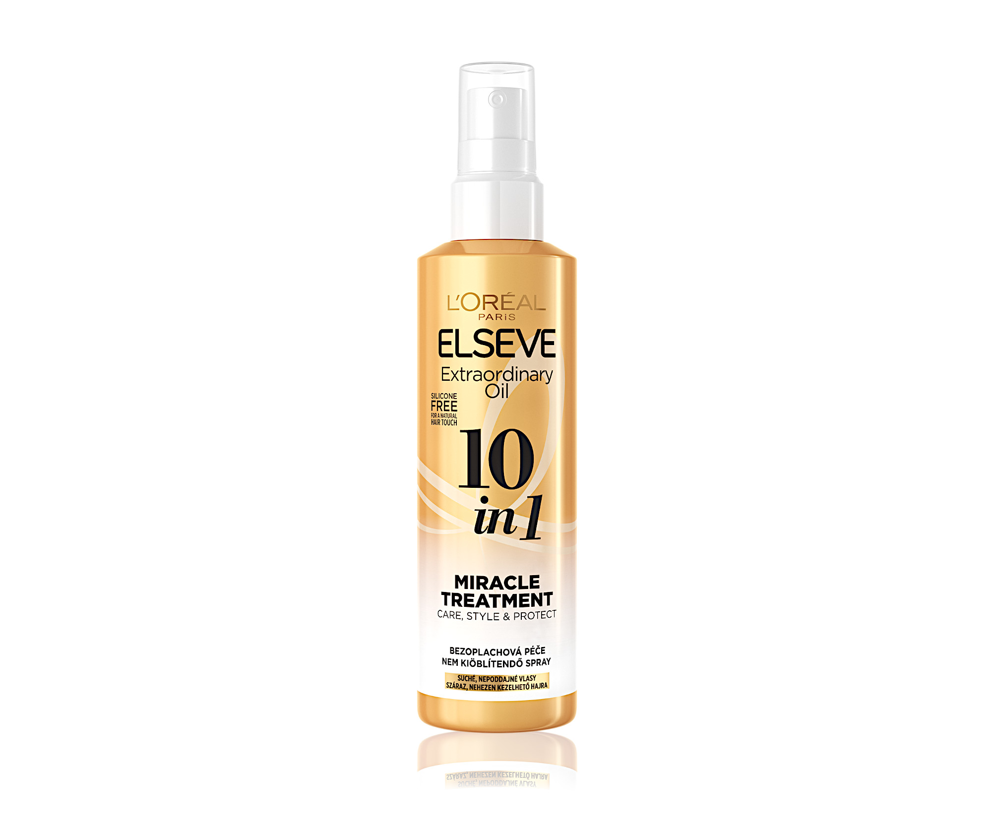 E-shop Bezoplachová starostlivosť na suché vlasy Loréal Elseve Extraordinary Oil 10 in 1 - 150 ml - L’Oréal Paris + darček zadarmo
