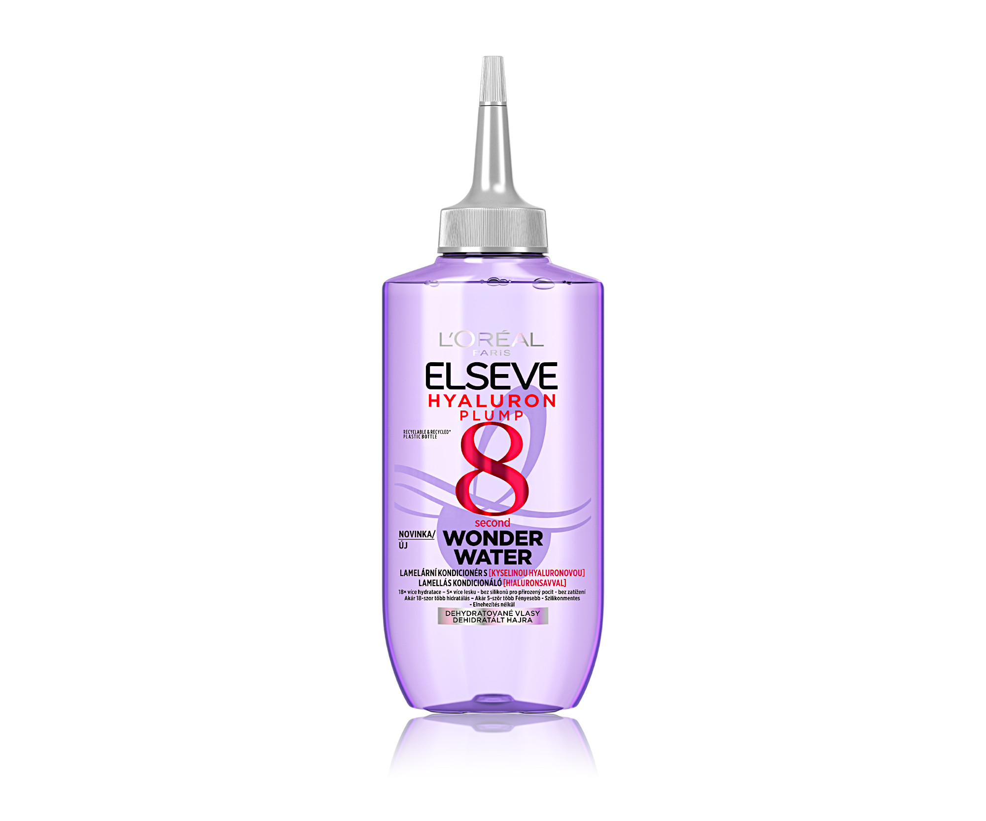 E-shop Lamelárny kondicionér na suché vlasy Loréal Elseve Hyaluron Plump 8 Second Wonder Water - 200 ml - L’Oréal Paris + darček zadarmo