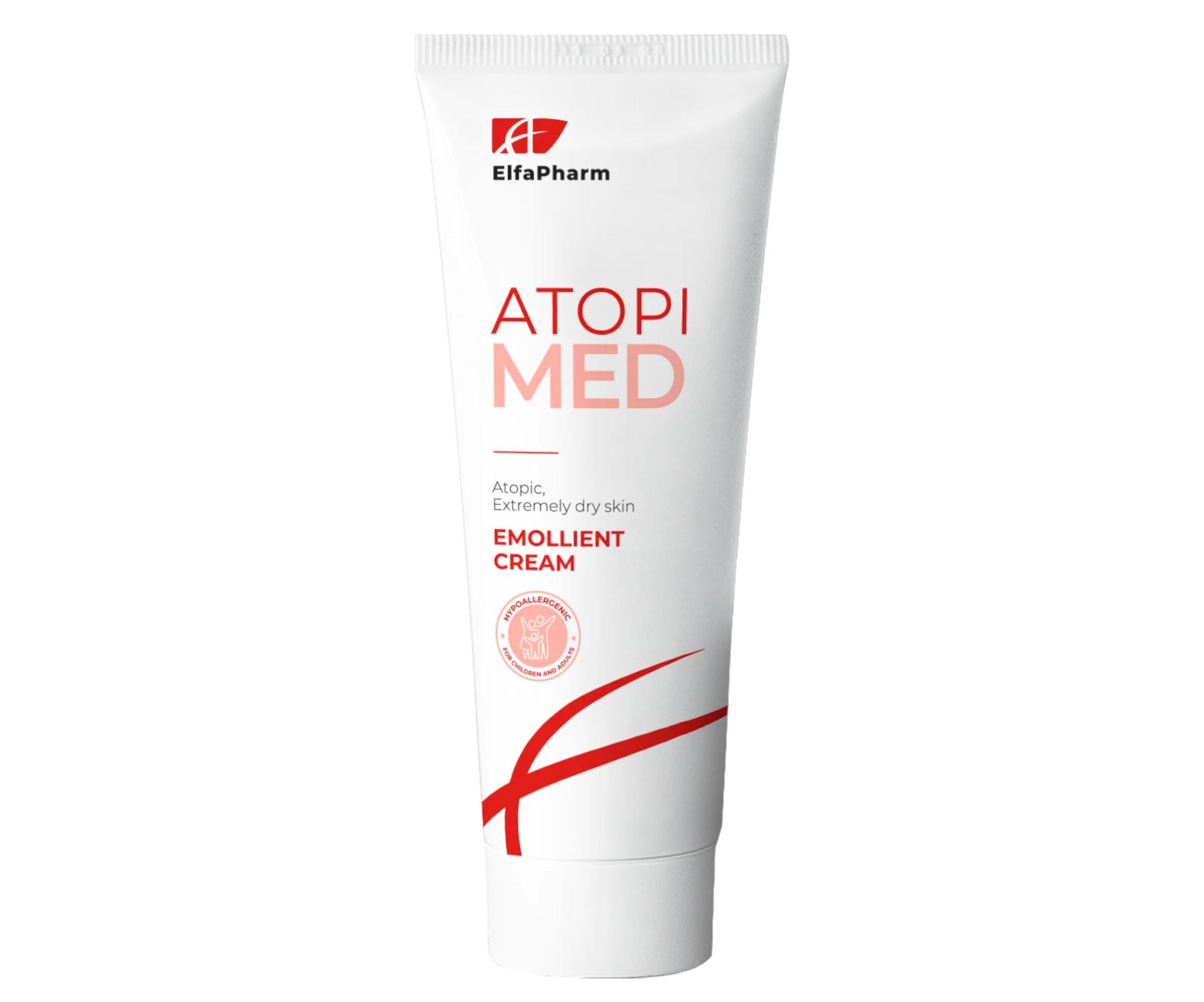 E-shop Zjemňujúci krém na atopickú a veľmi suchú pokožku Elfa Pharm Atopi Med Emollient Cream - 75 ml + darček zadarmo